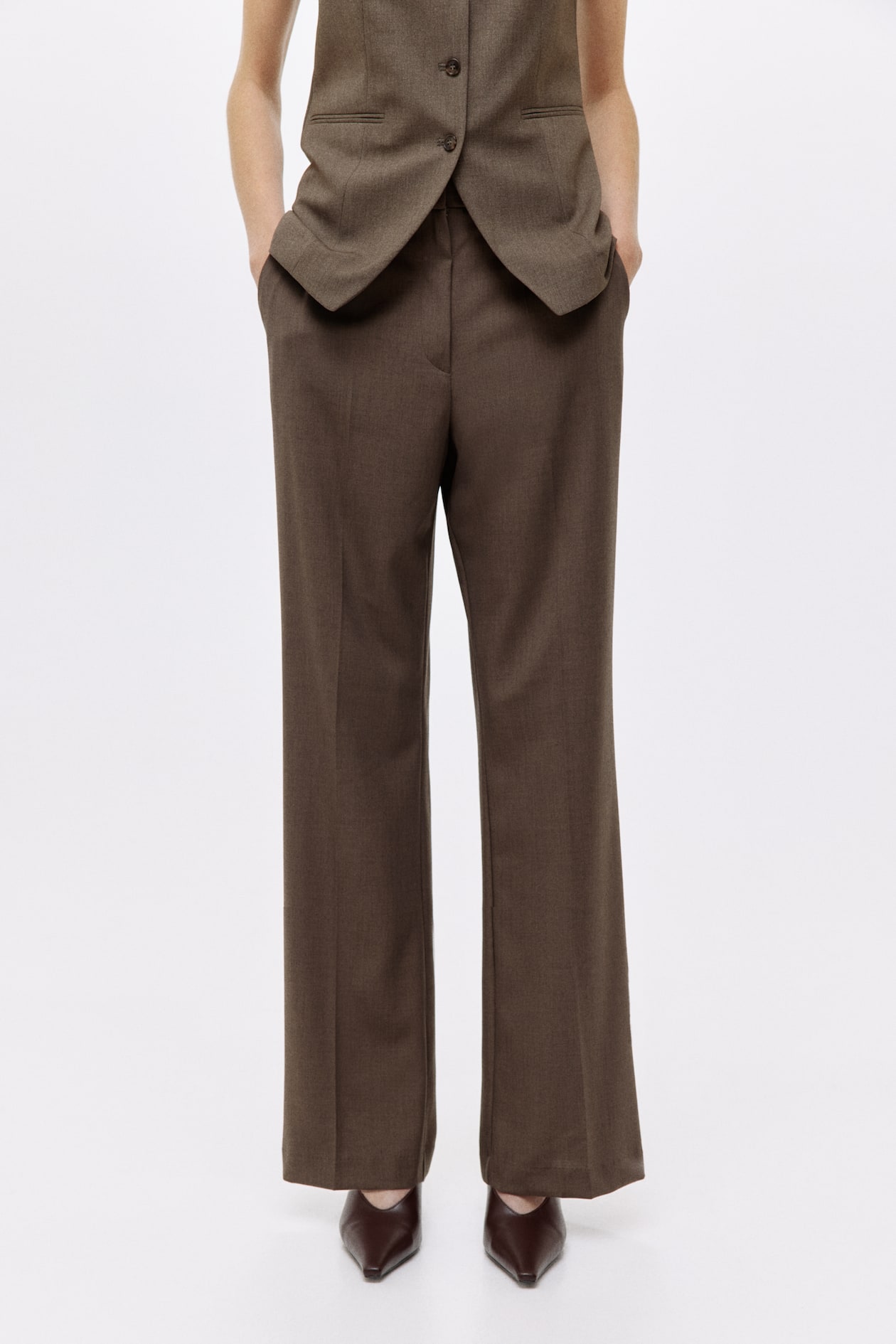 Straight-Leg Creased Pants - image 3
