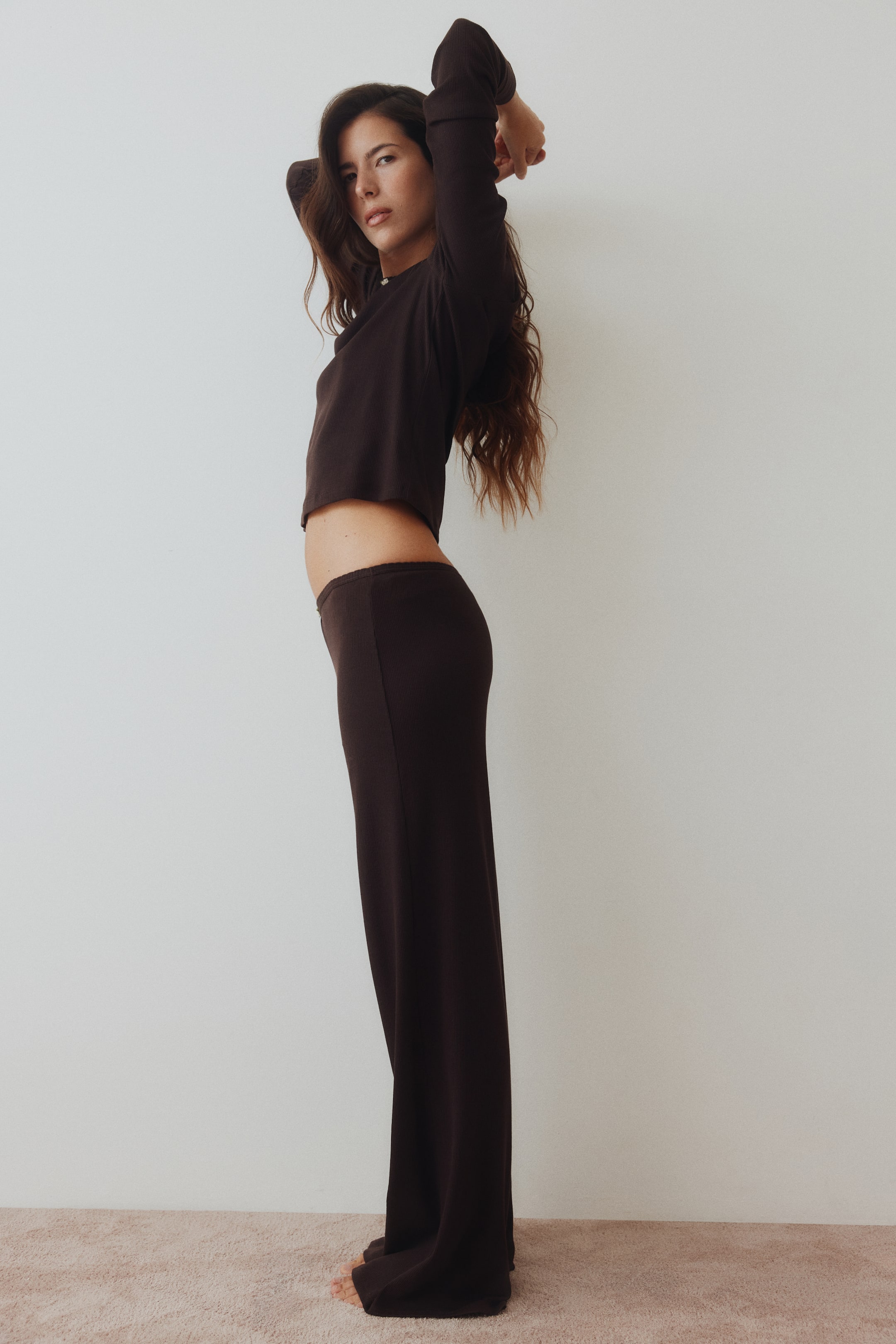 Pyjama en jersey côtelé