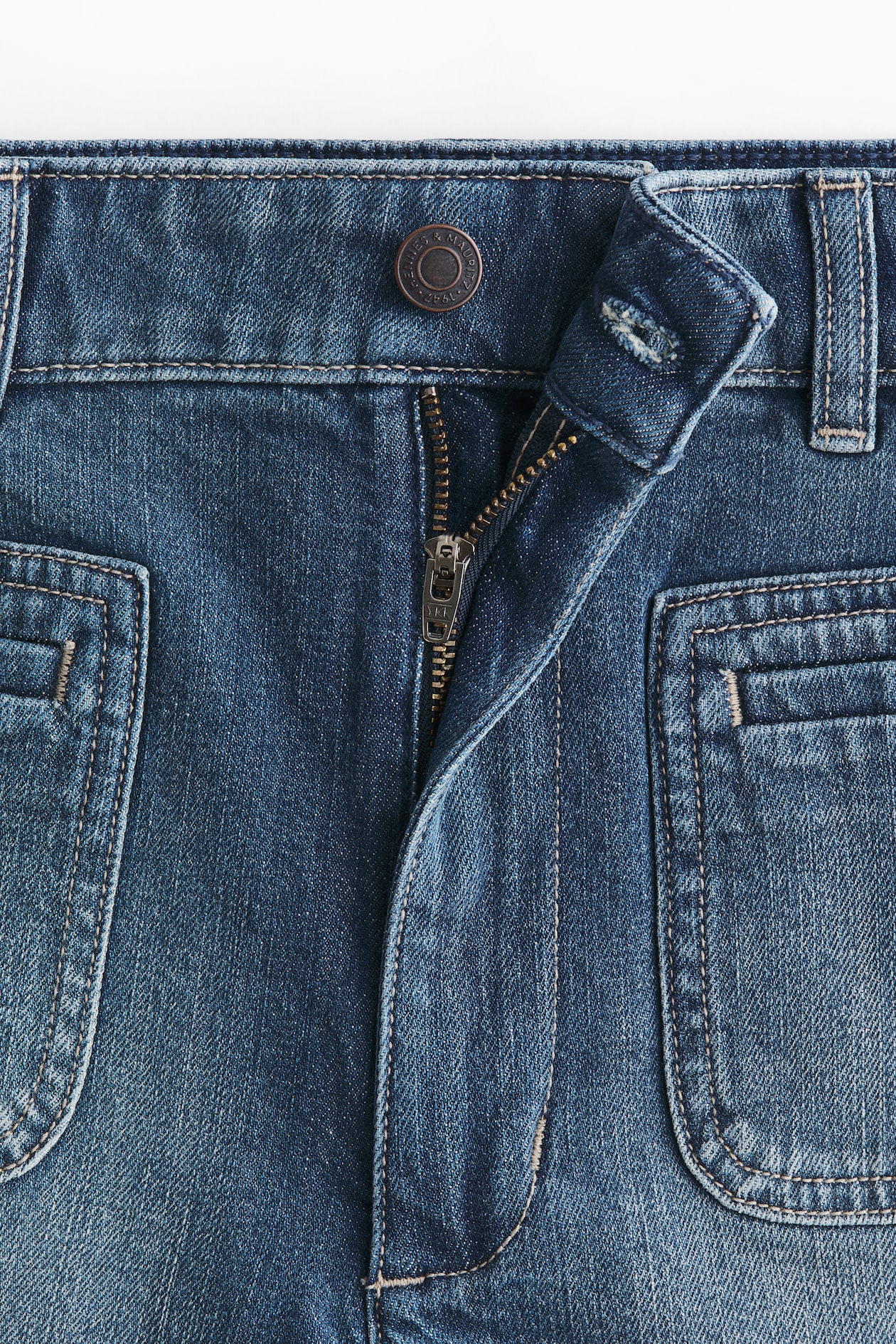 High-Waist Denim Shorts - image 3