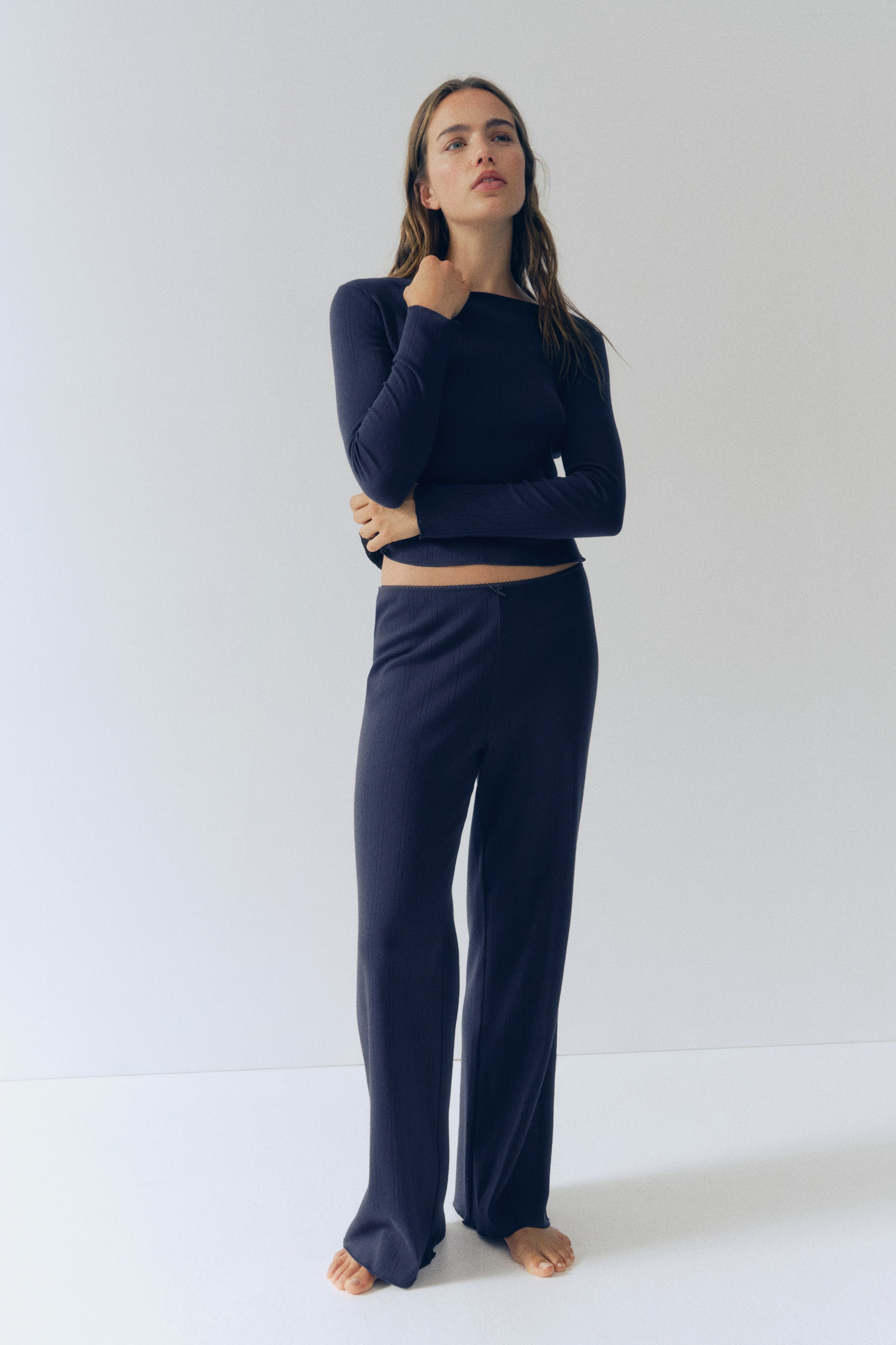 Pyjama en pointelle de coton