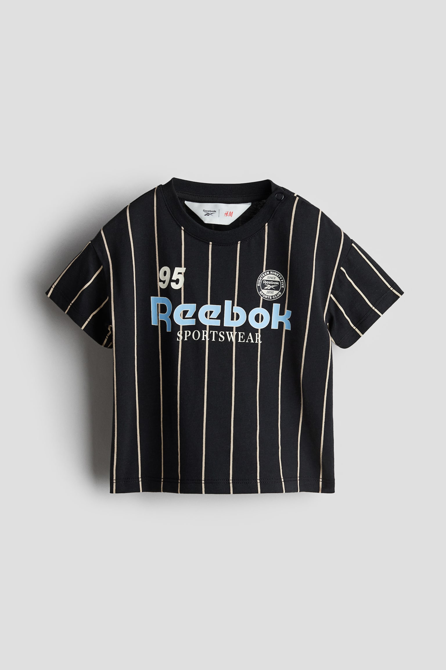 Print-motif cotton T-shirt - Black/Reebok/White/Reebok - 1