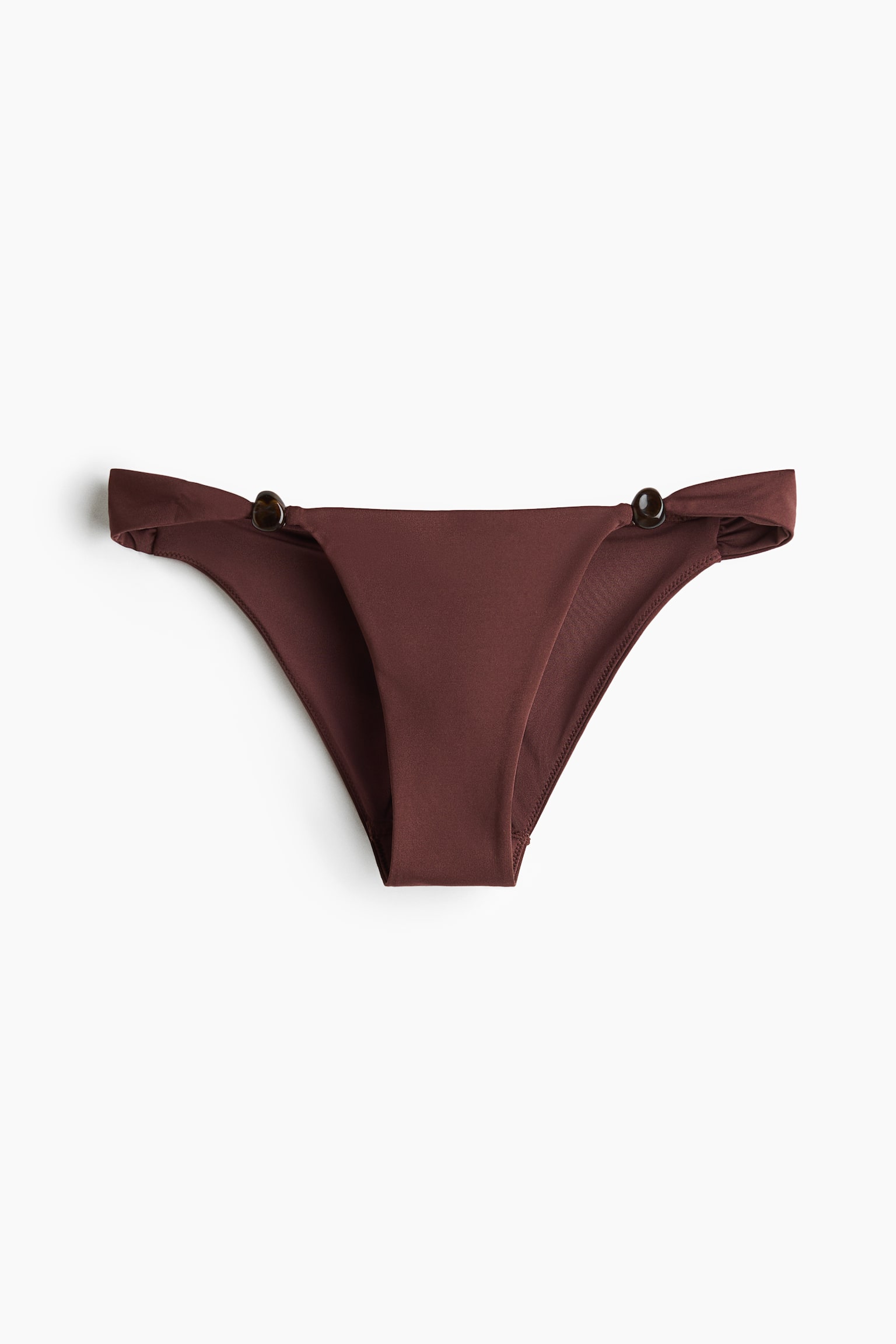 Cueca de biquíni Cheeky - Castanho escuro/Verde - 2