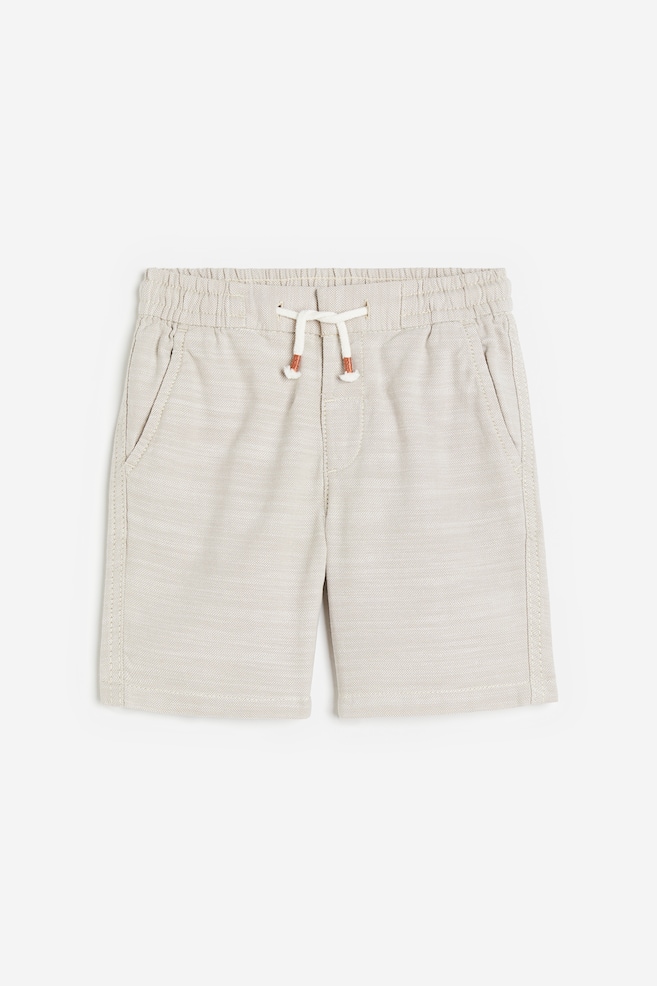Loose Fit chino shorts - Light beige/Light blue