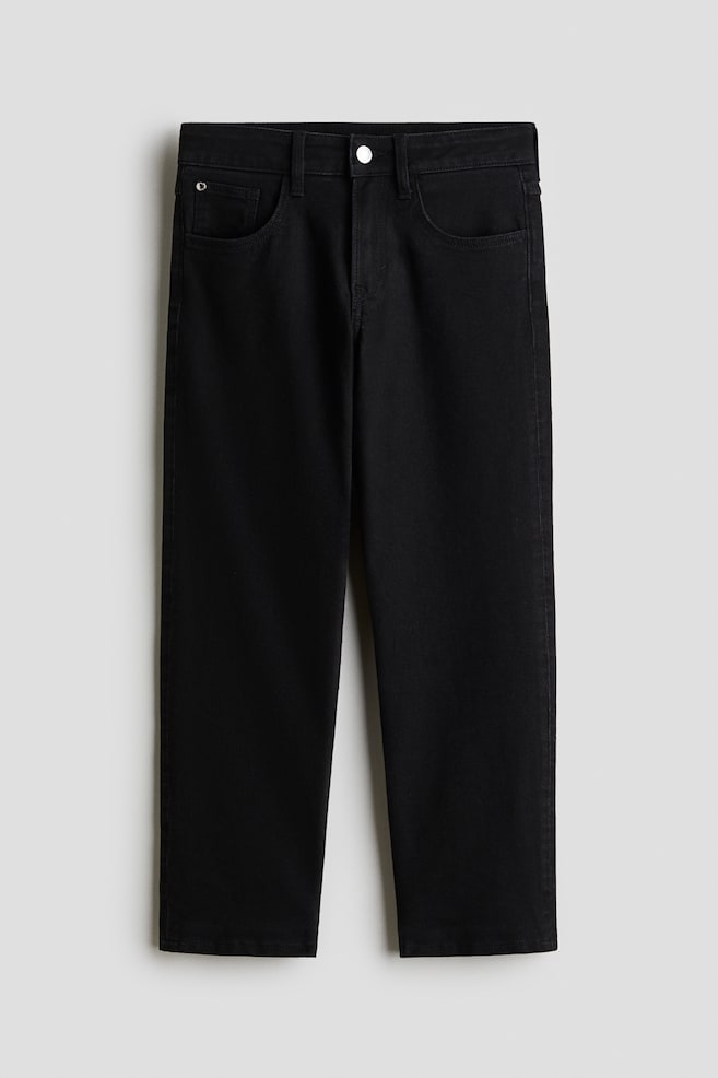 Lined Relaxed Fit Jeans - Zwart/Licht denimblauw/Denimblauw - 1