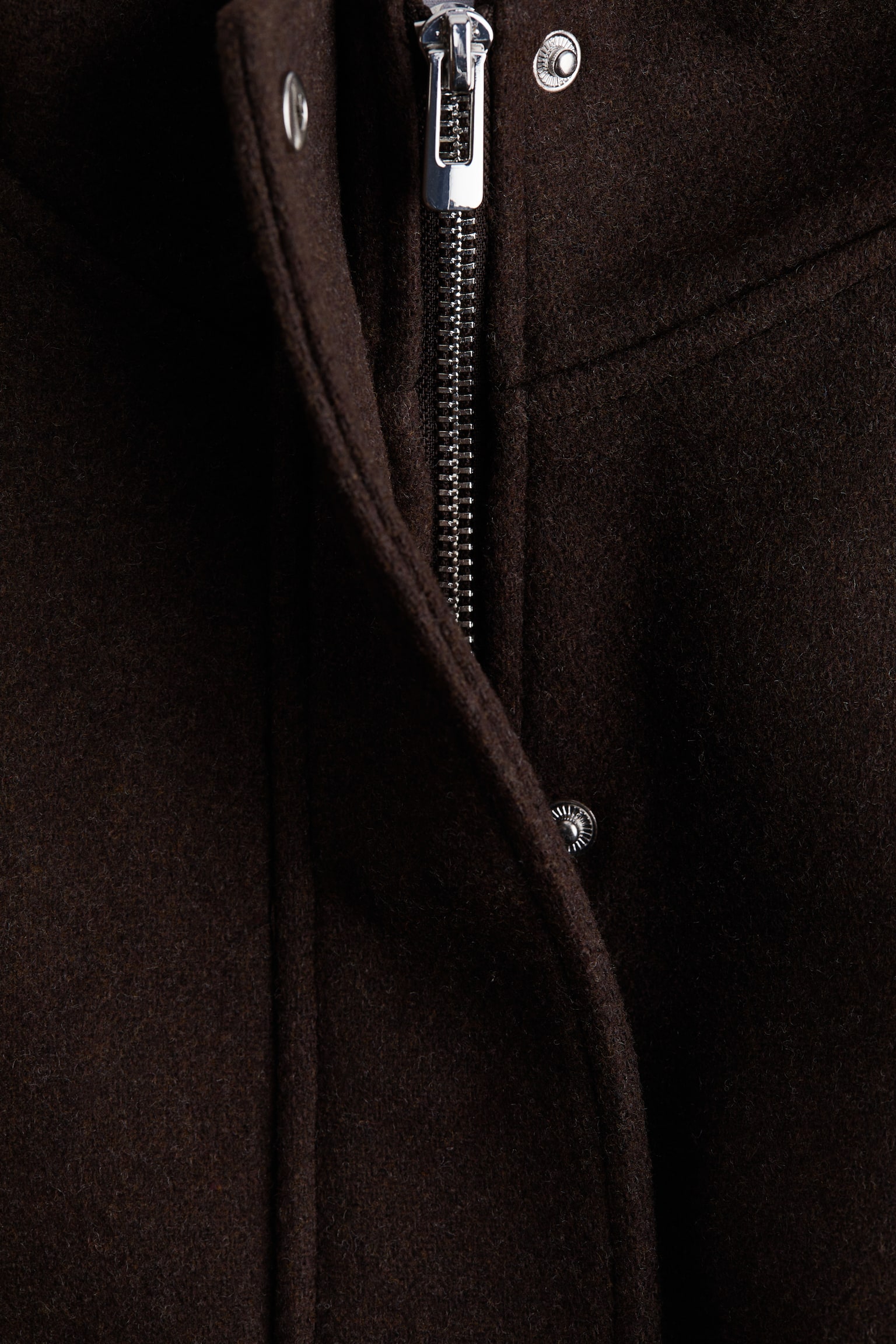 펠트 재킷 - 다크 브라운 - 5