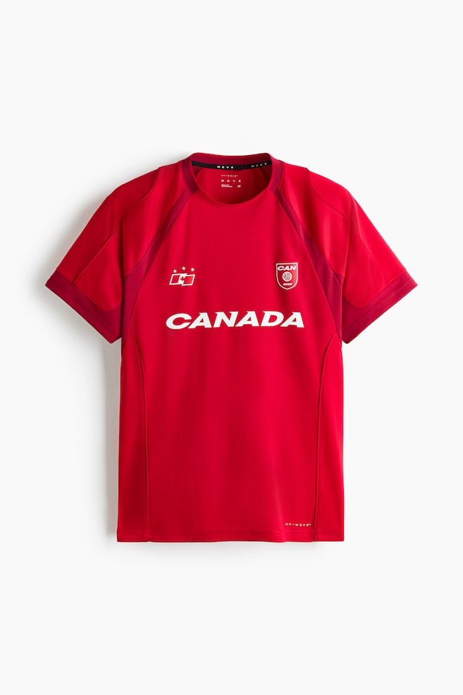 Regular-Fit Printed Soccer Jersey with DryMove™ - Red/Canada/Light blue/Argentina/Yellow/Brasil/Black/Germany - 1