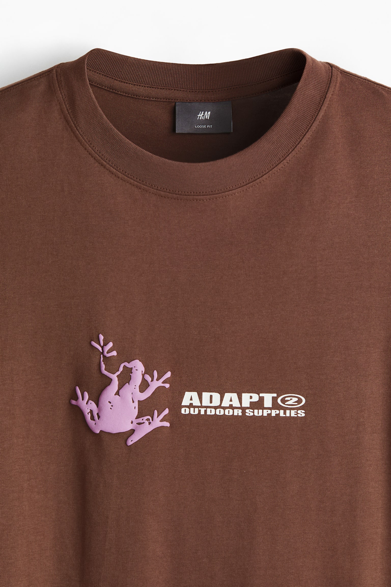 Loose Fit Printed T-shirt - Brown/Adapt/Plum purple/Orchards bookstore/Light blue/Wickford Hills/Black/Lost Time/Sage green/Angel Ridge/Plum/Handle With Care/Navy blue/Not All Things Lost/White/Watch party/White/Pasta - 2
