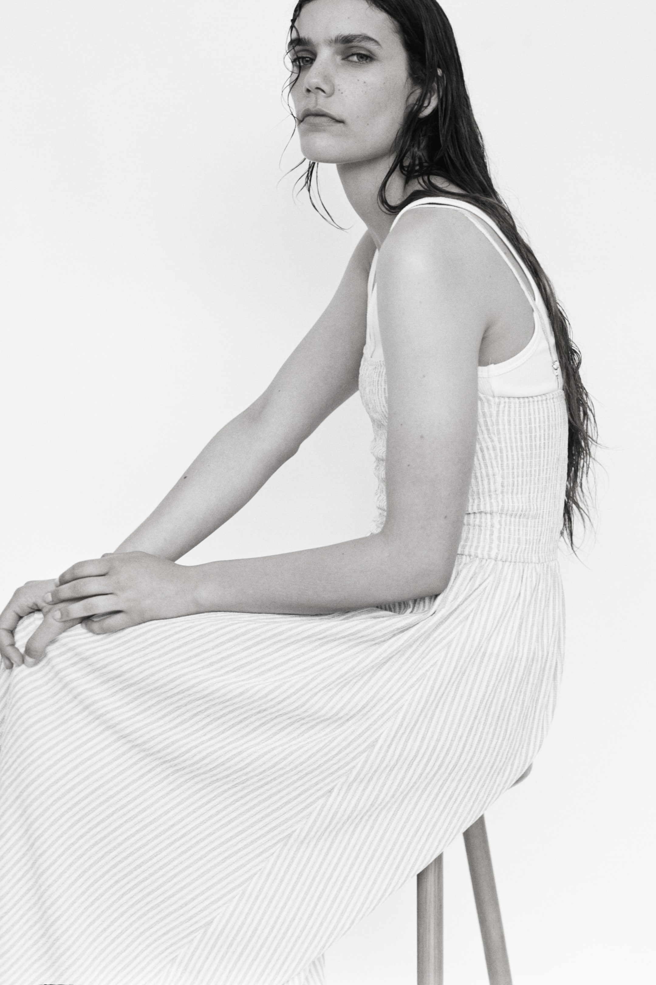 Smocked Strappy Dress
