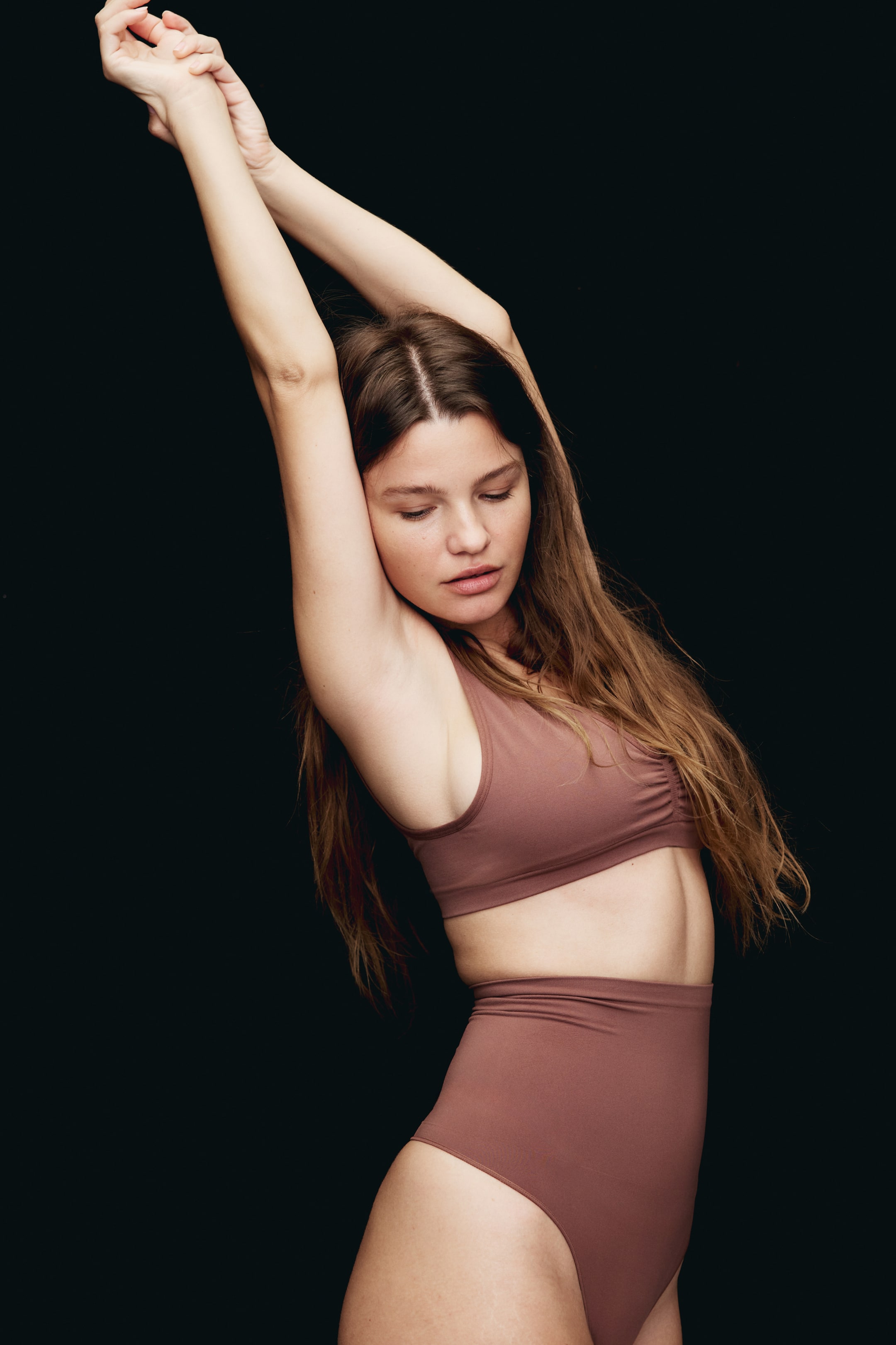 Ver imagem maior: Seamless Padded soft bra - Rosa seco escuro - SENHORA | H&M PT 3