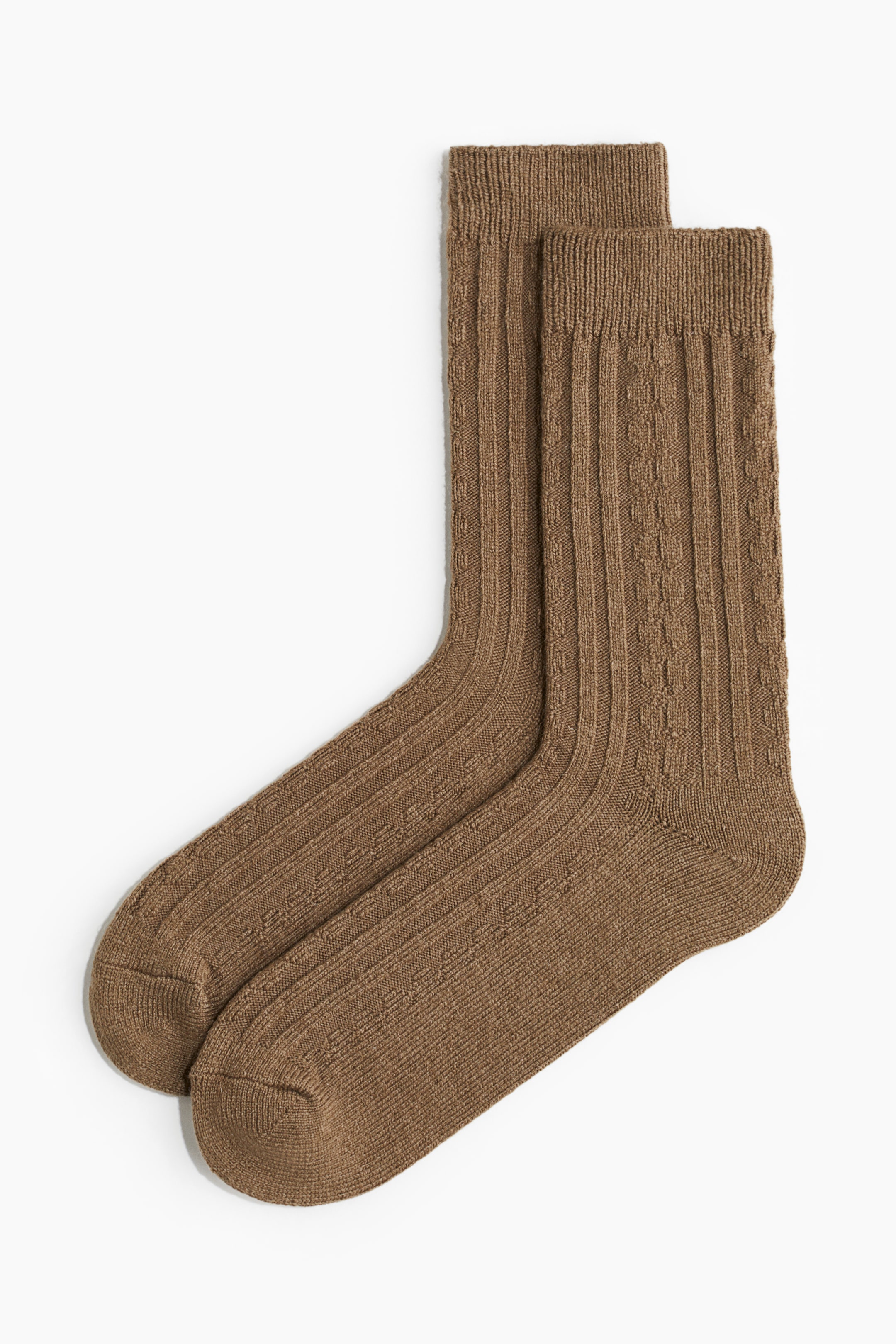 Mixed-Knit Socks