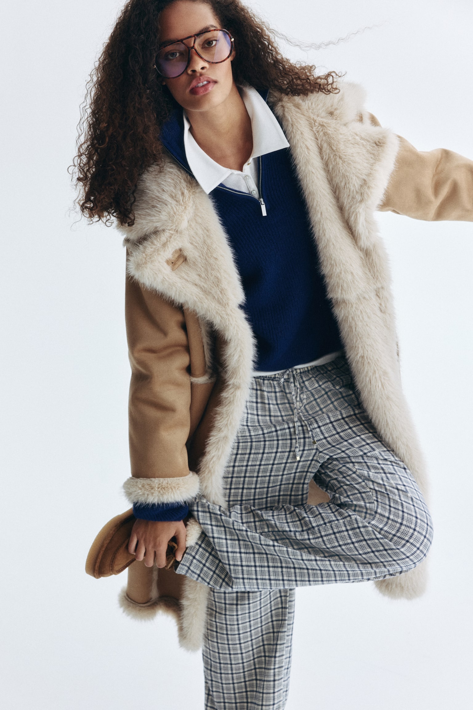 Pyjamasbyxa - Ljusbeige/Rutig/Röd/Rutig/Mörkblå/Rutig/Ljusrosa/Rutig - 5