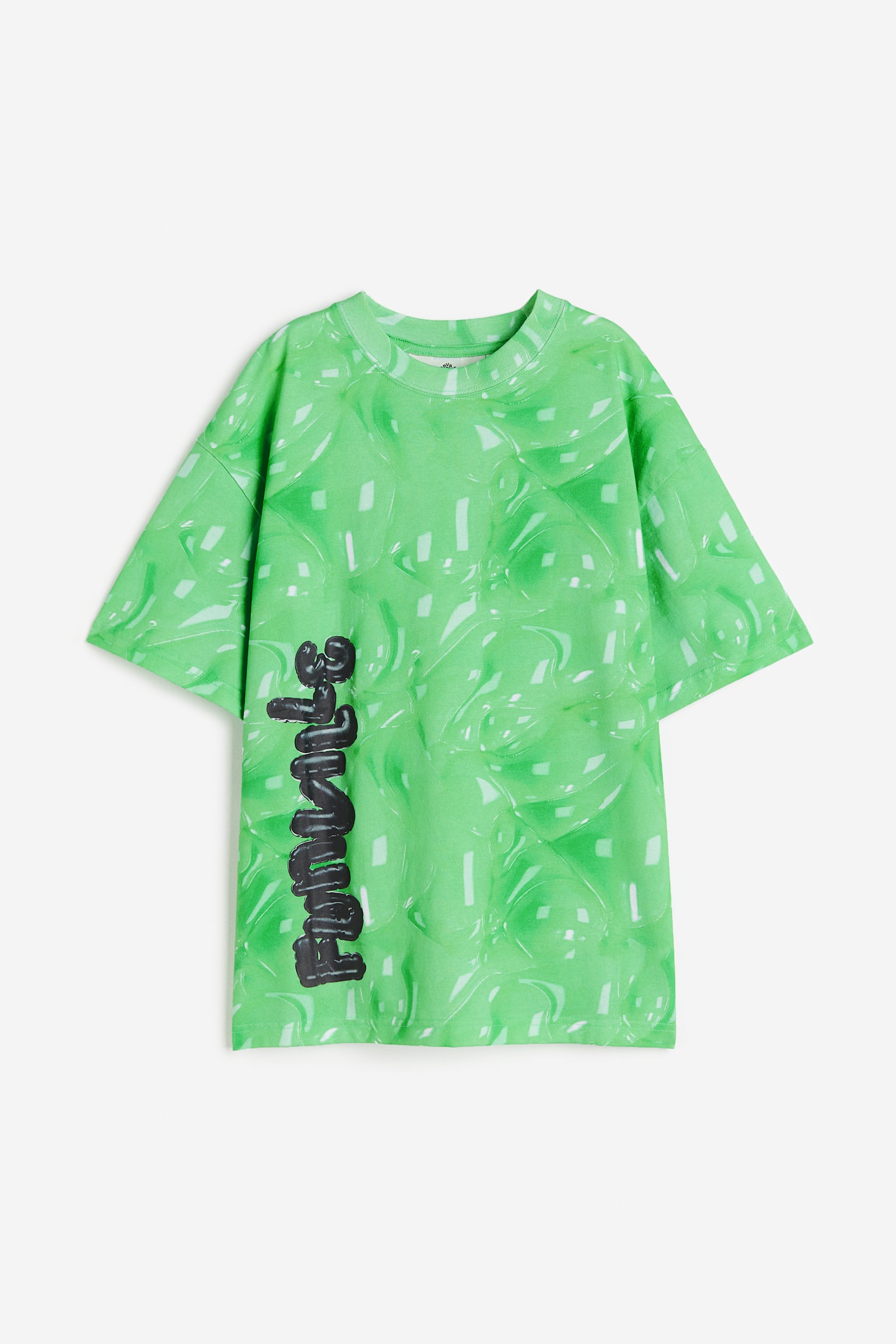 Oversized printed T-shirt - Light green - 1