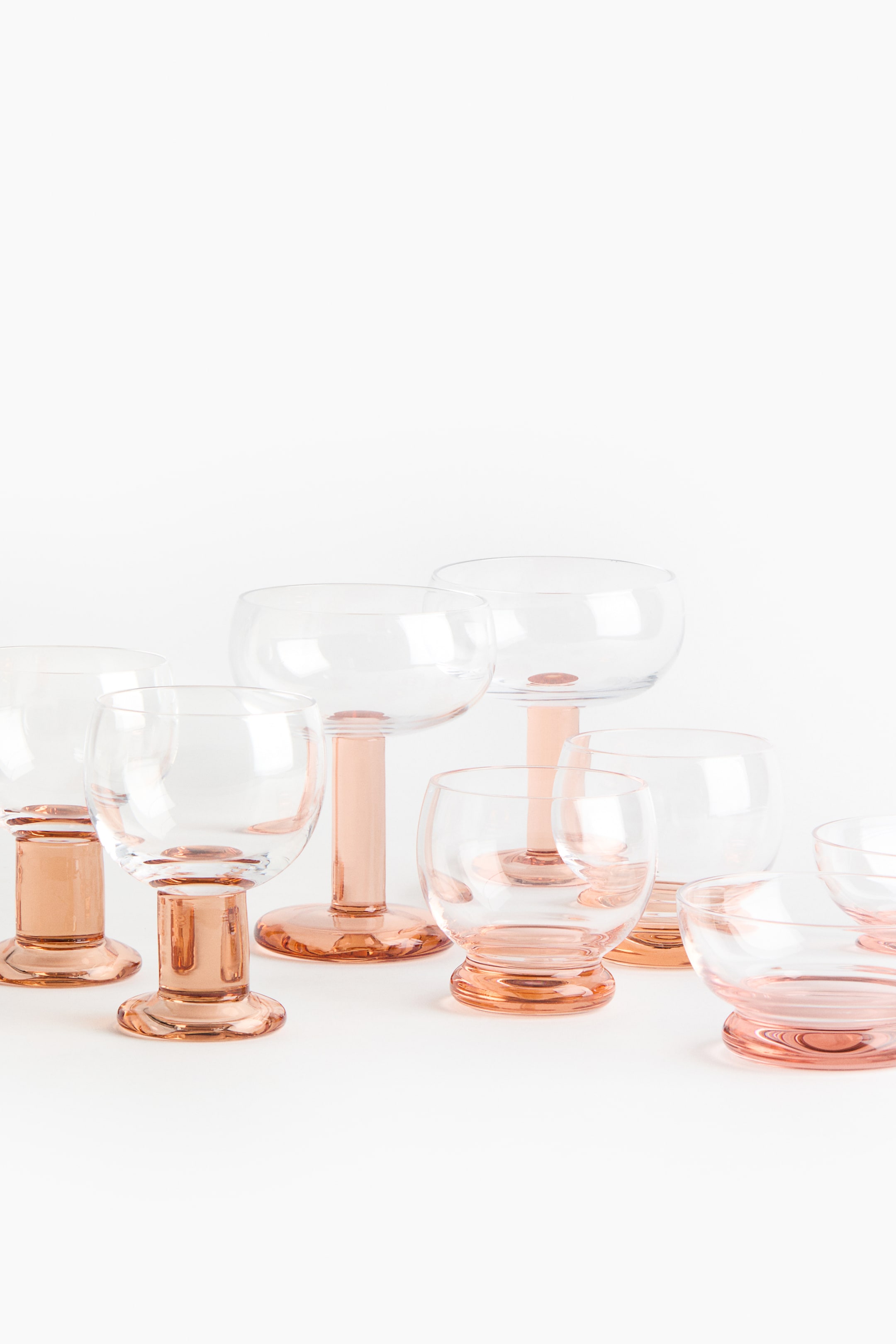 Lot de 2 bols en verre soufflé à la bouche