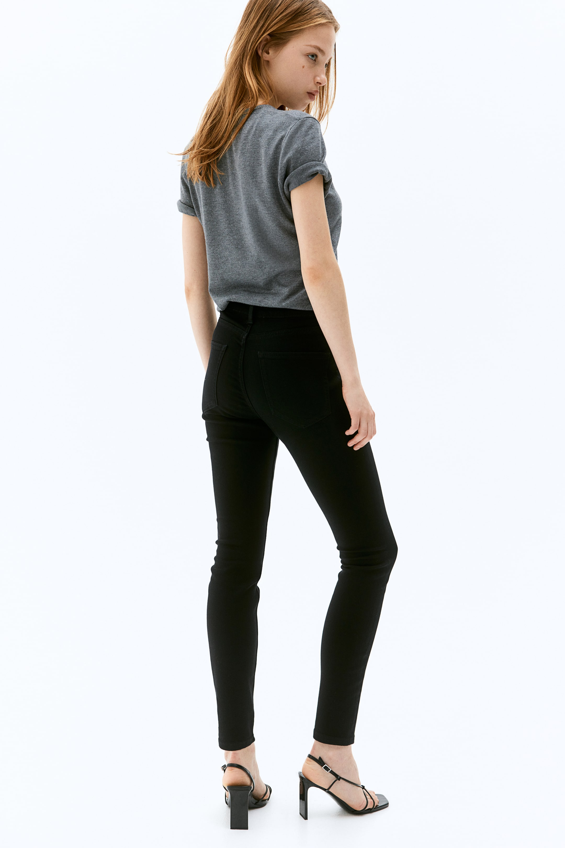 Skinny High Jeans - Black - Ladies | H&M GB 3