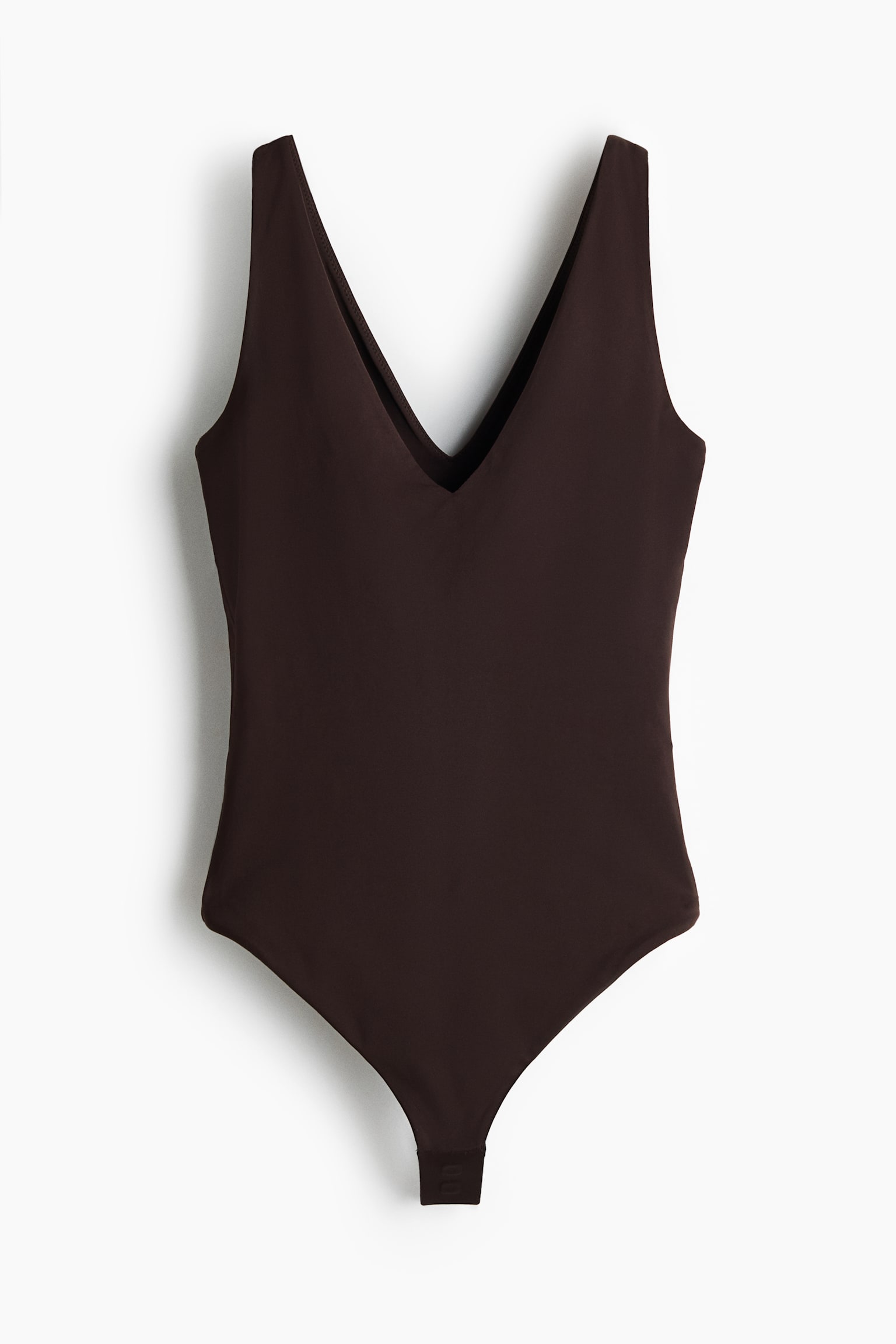 Sculpting stringbody zonder mouwen - Donkerbruin/Zwart/Wit - 1