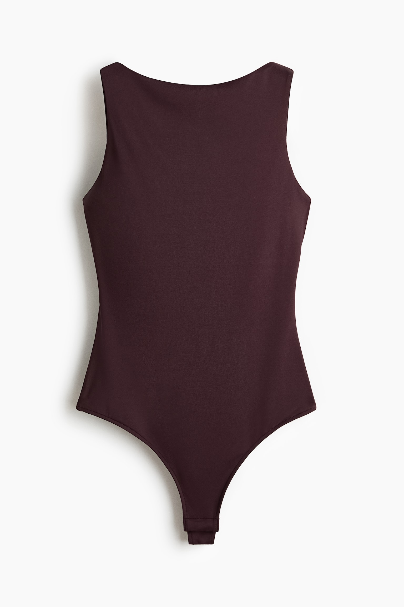 Burgu Detaylı Thong Body - Koyu kahverengi/Krem - 1