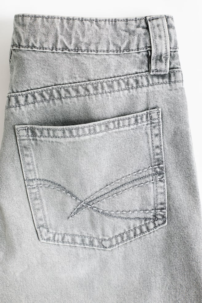 Baggy Wide Low Waist Jeans - Grey/Light denim blue/Denim blue - 4