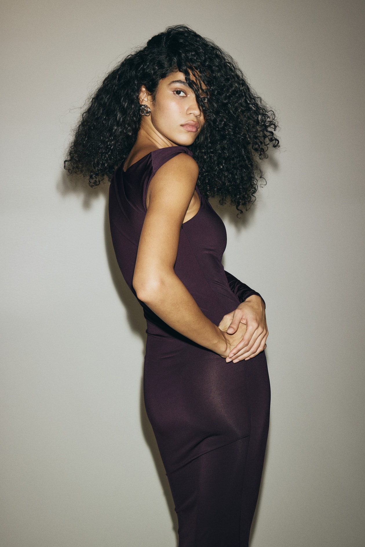 Draped One-Shoulder Dress - image 2