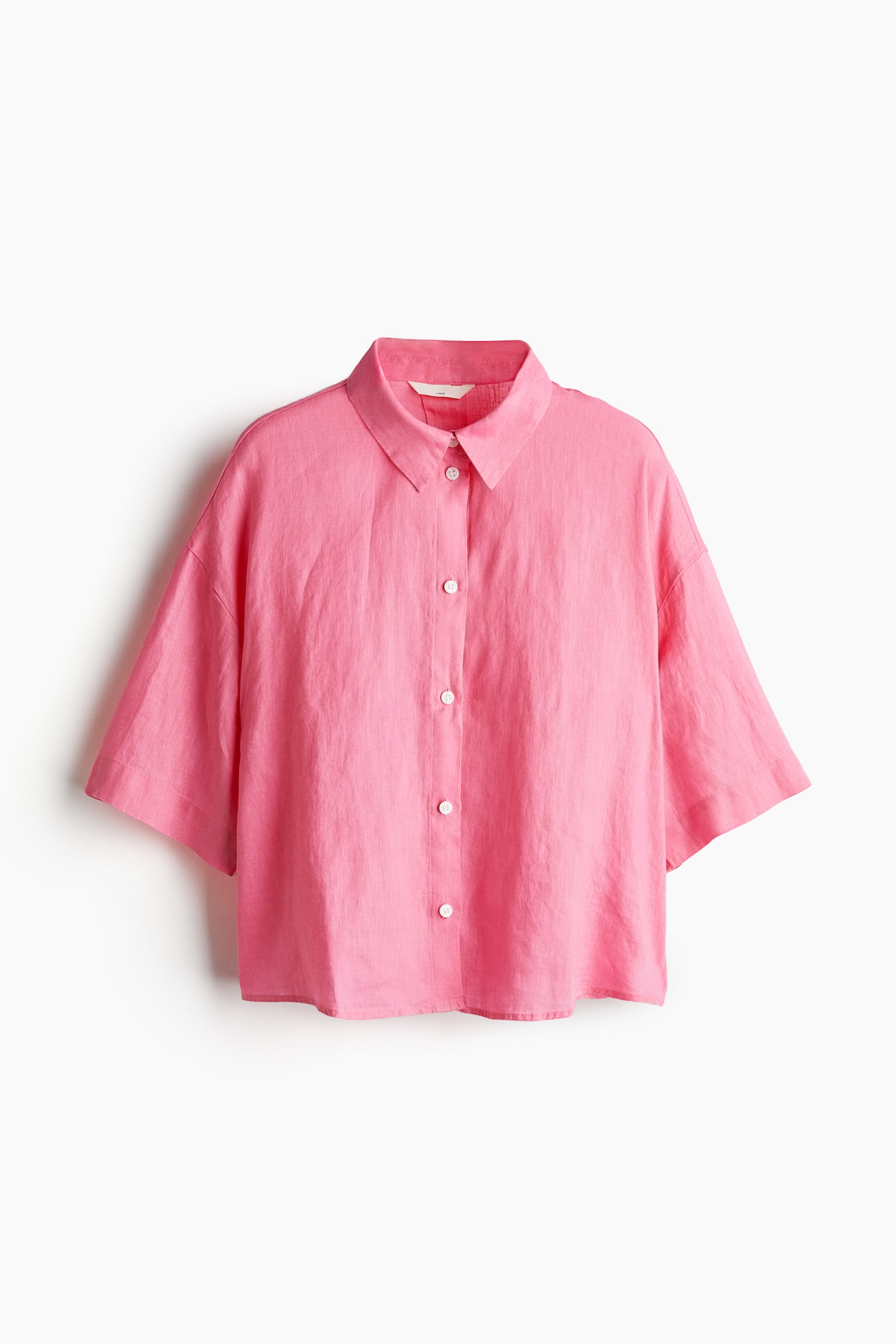 Linen Shirt - Pink/Blue/Stripe/Black/Green - 2