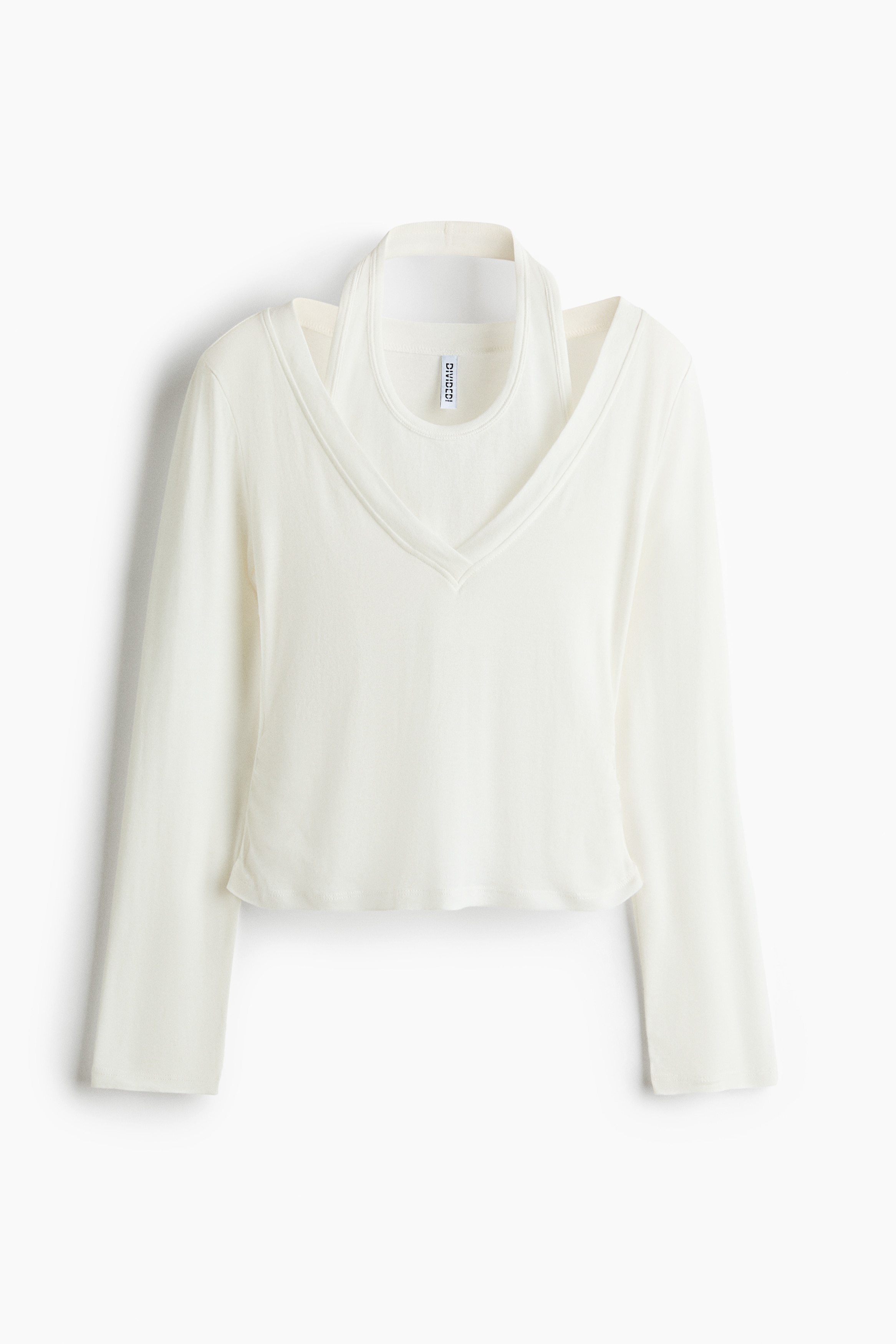 Áo cotton xếp lớp - Màu trắng/Màu nâu đậm/Màu xanh dương nhạt