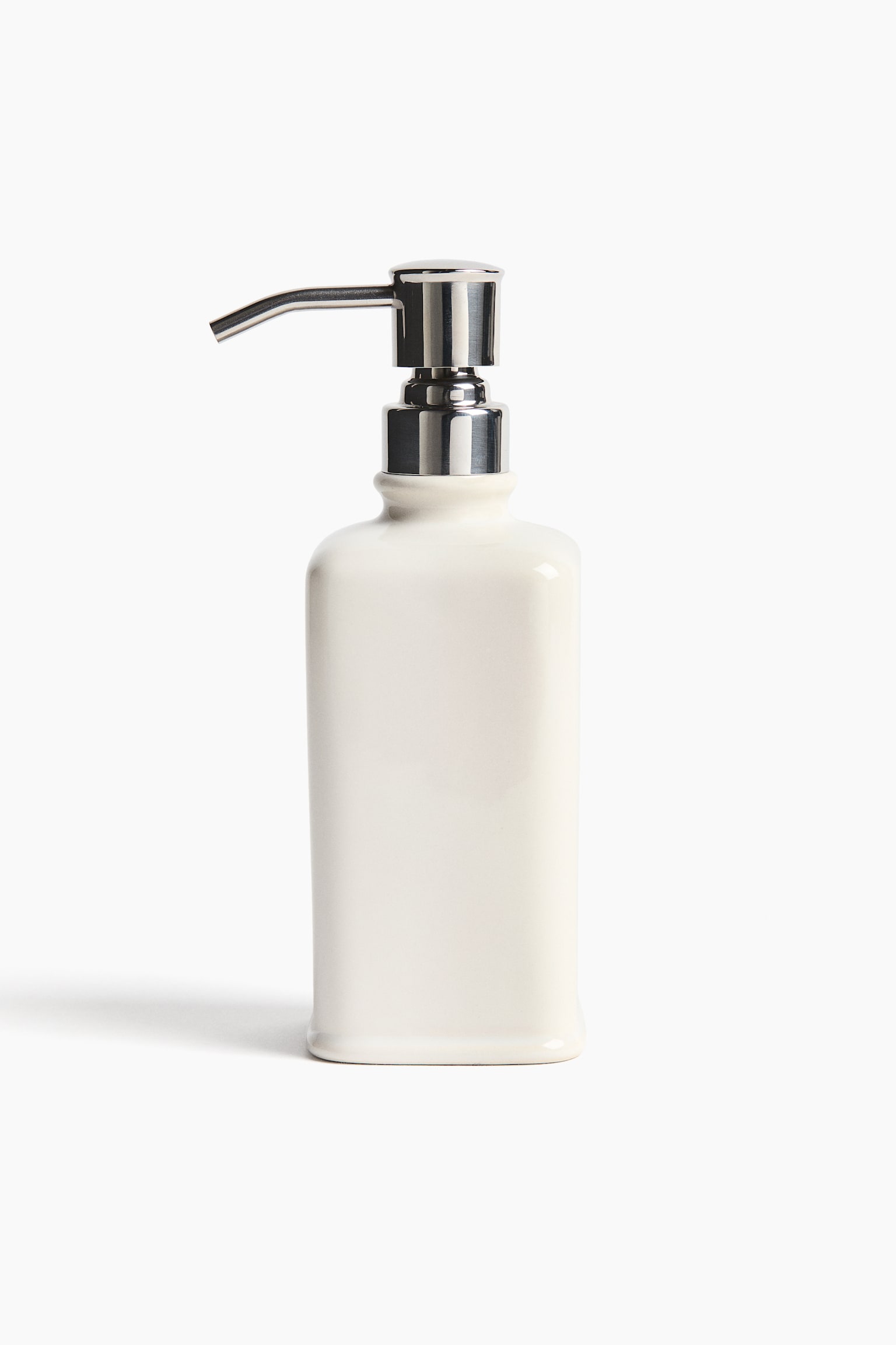 Stoneware soap dispenser - Cream - 1