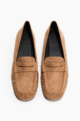 Loafers i läder