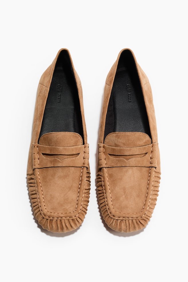 Mocasines de piel - Beige/Crema/Negro/Negro - 1