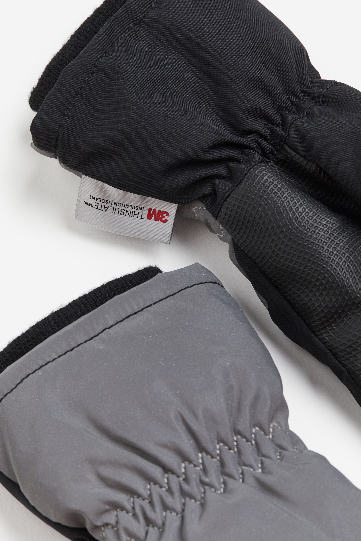 Reflective winter gloves - Black/Silver-coloured - 3