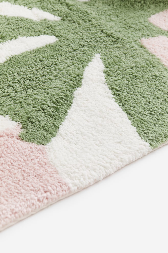 Floral bath mat - Light pink/Flower/Light beige/Flower - 2