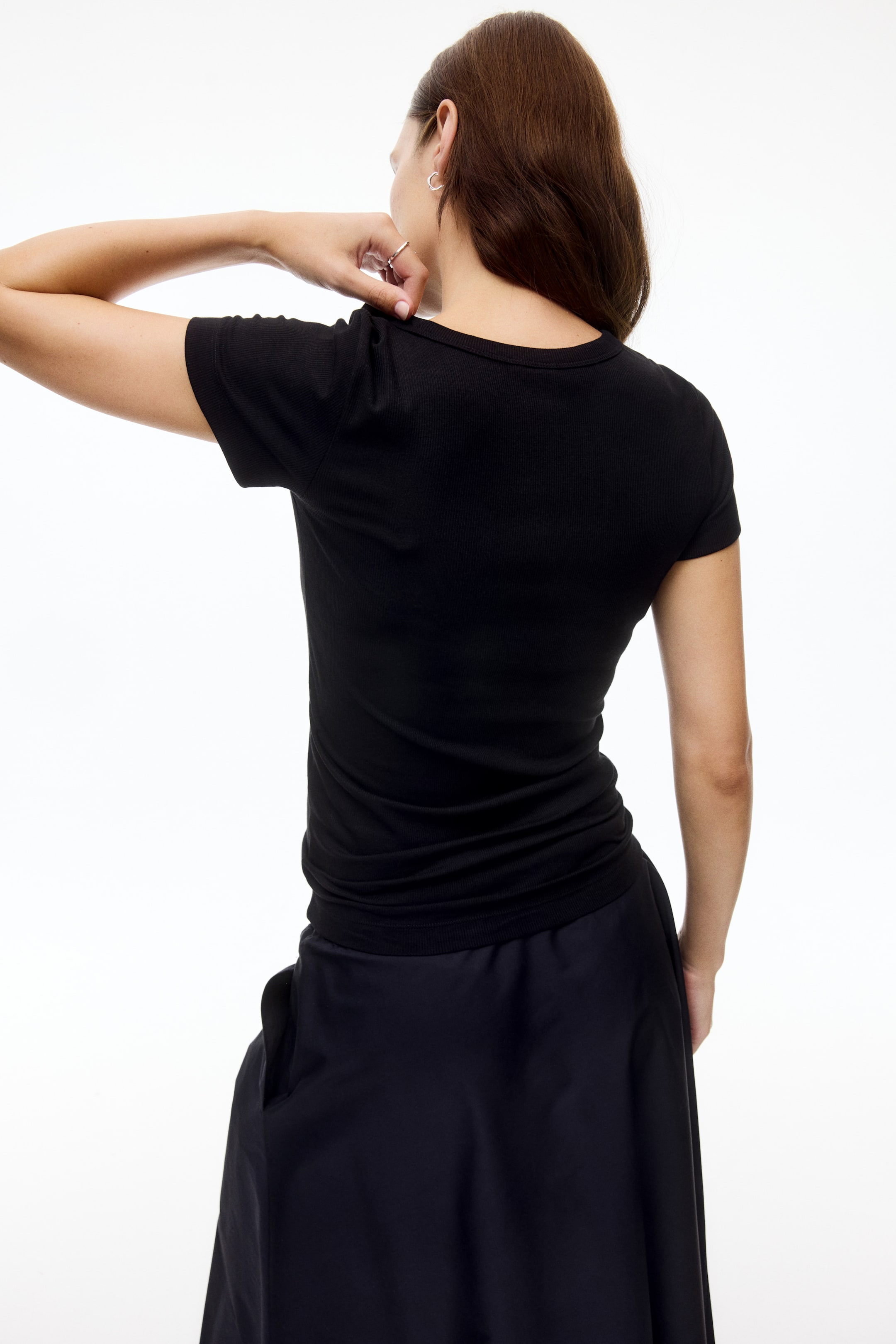 MAMA Ribbed Jersey T-Shirt