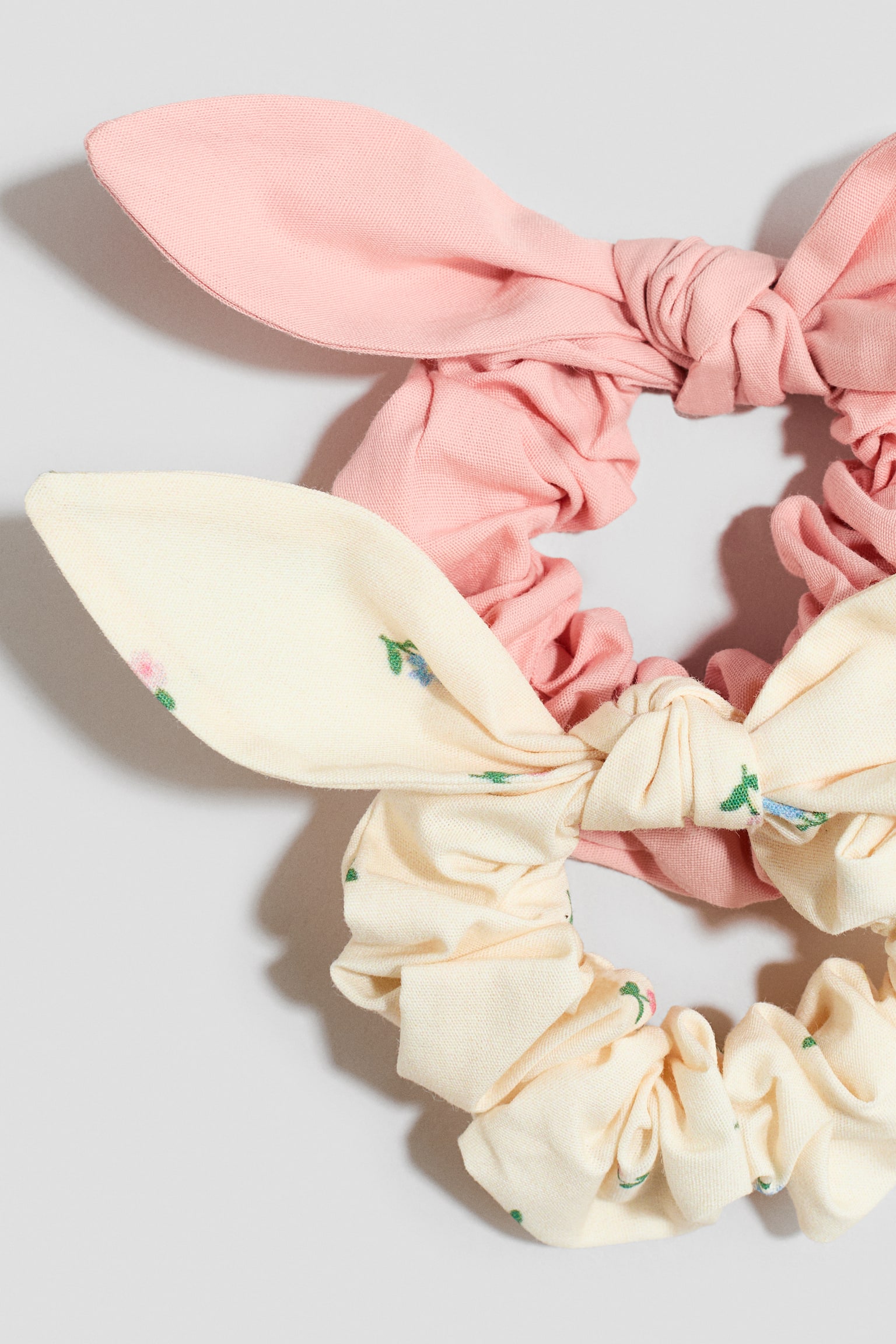 2-pack scrunchies - Pink/Floral - 3