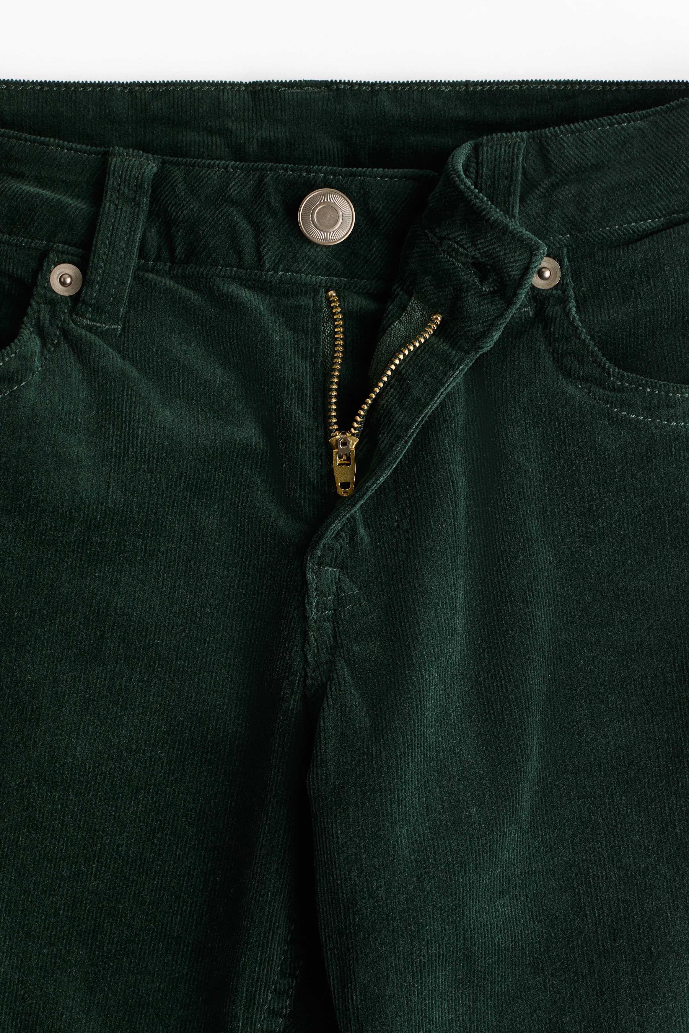 Flared corduroy trousers