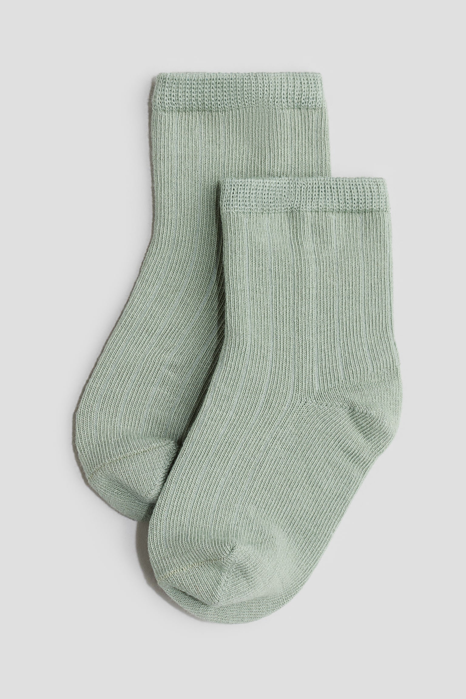 5-pack knitted socks - Dusty green/Dark grey/Beige/Grey/Khaki beige/Beige - 2