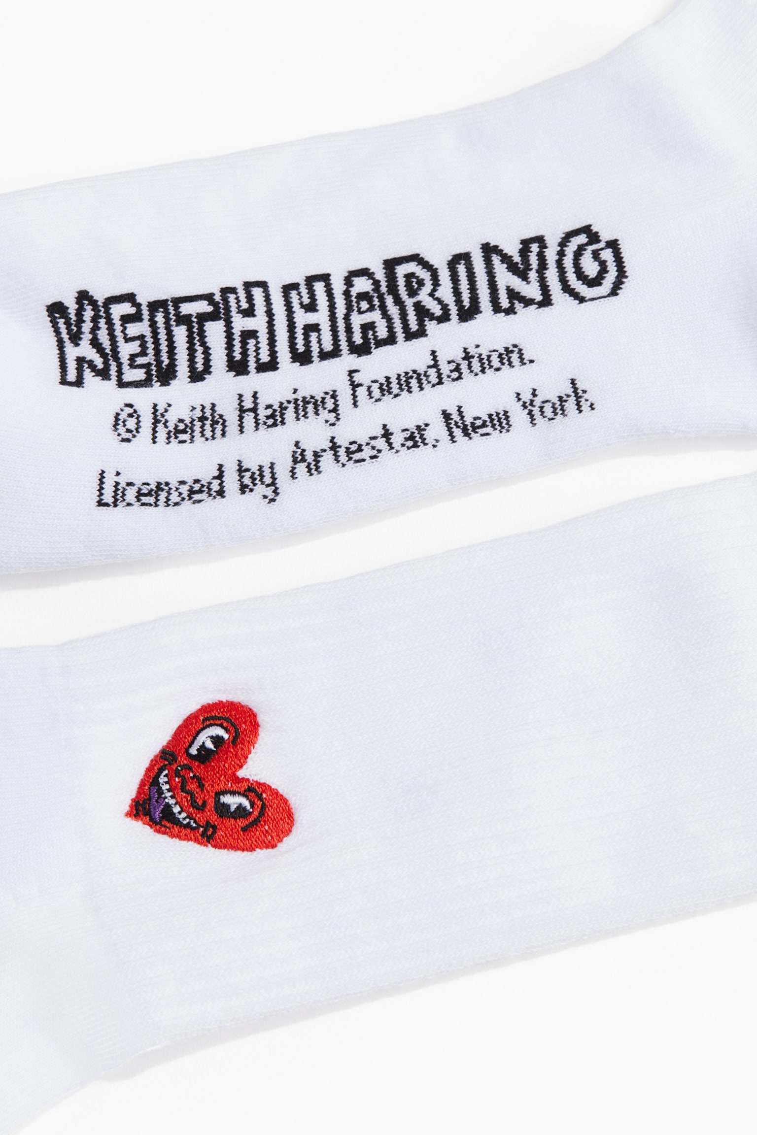 Motif-detail socks - White/Keith Haring/Black/Coca-Cola/White/Coca-Cola/Black/Coca-Cola/Black/Keith Haring/Black/Pulp Fiction/Black/Keith Haring/White/Keith Haring/White/Fanta - 2