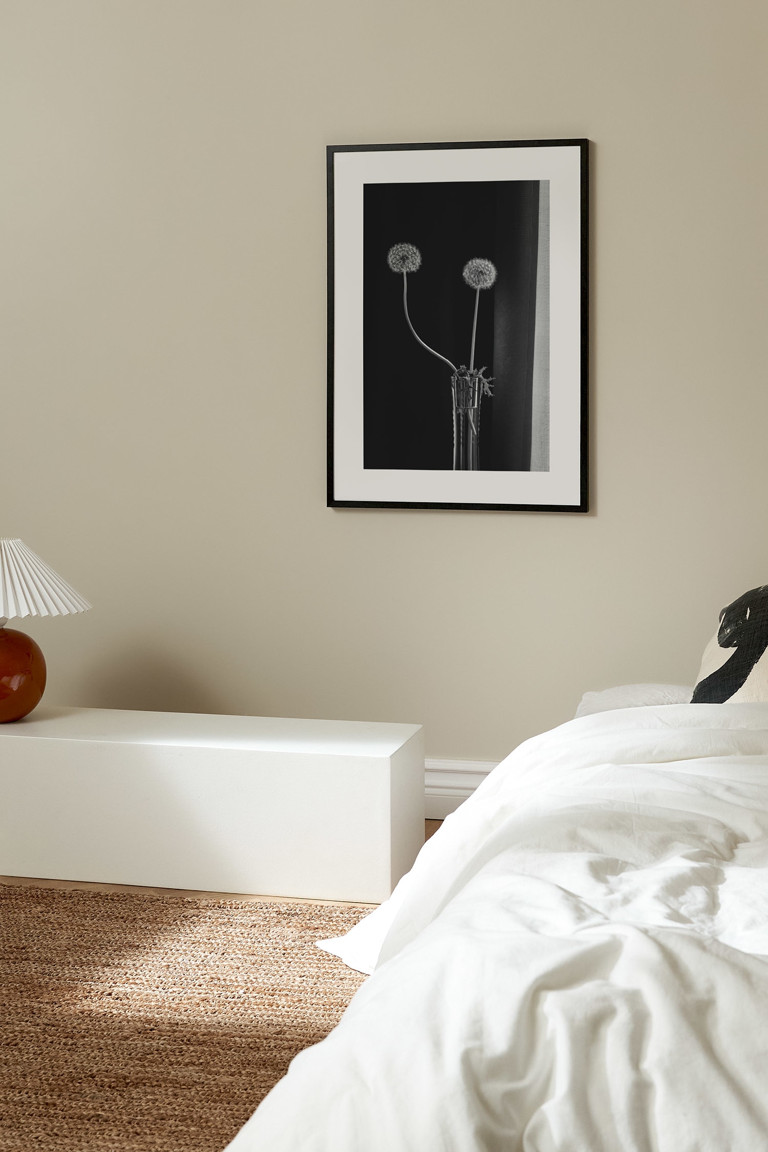 Two Dandelions Plakat-Sort/hvid