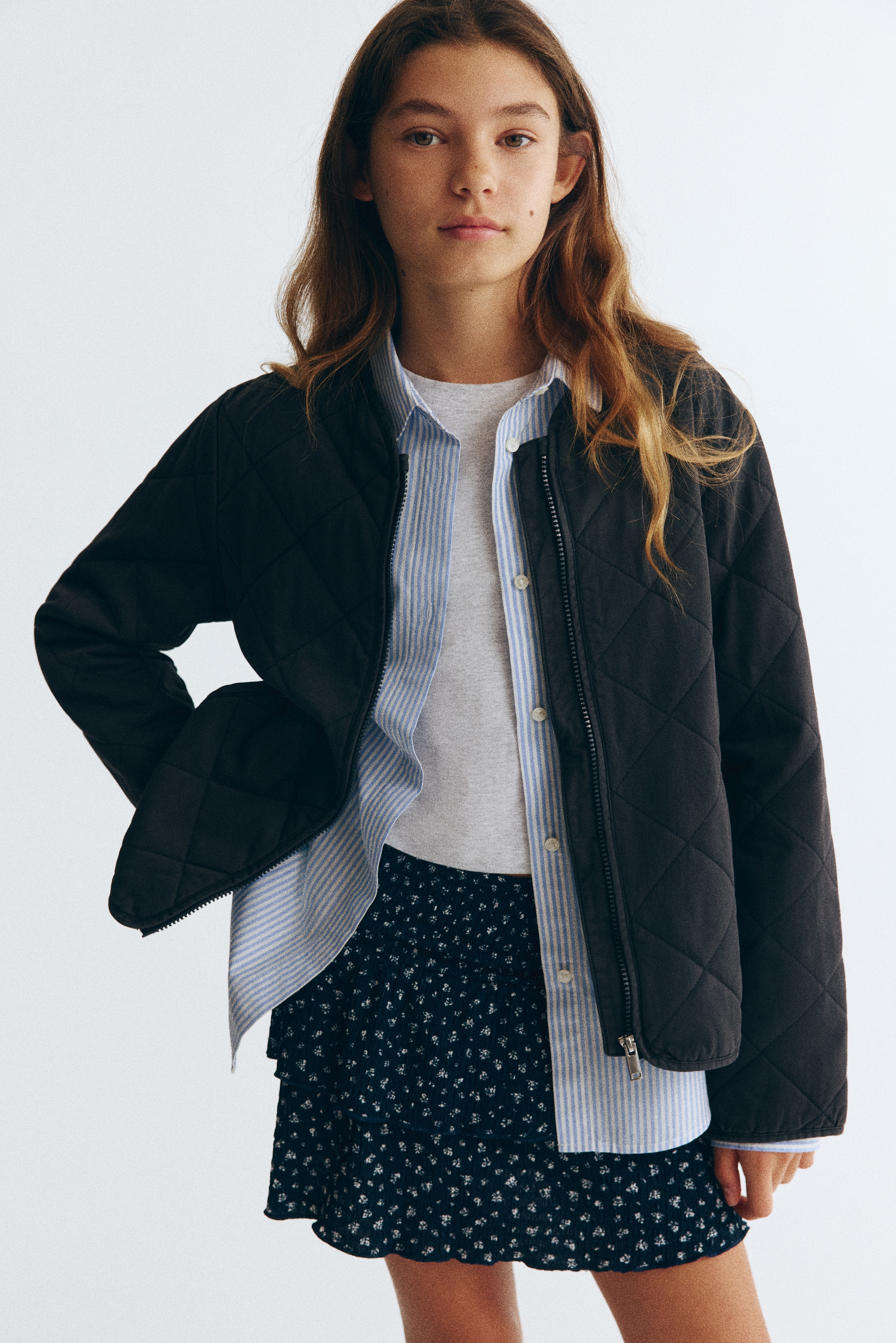 Quilted jacket - Dark grey