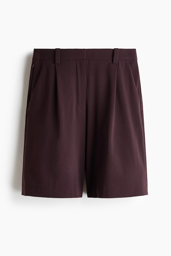 Женские шорты H&M Wrinkle-Resistant Relaxed-Fit Bermuda Shorts