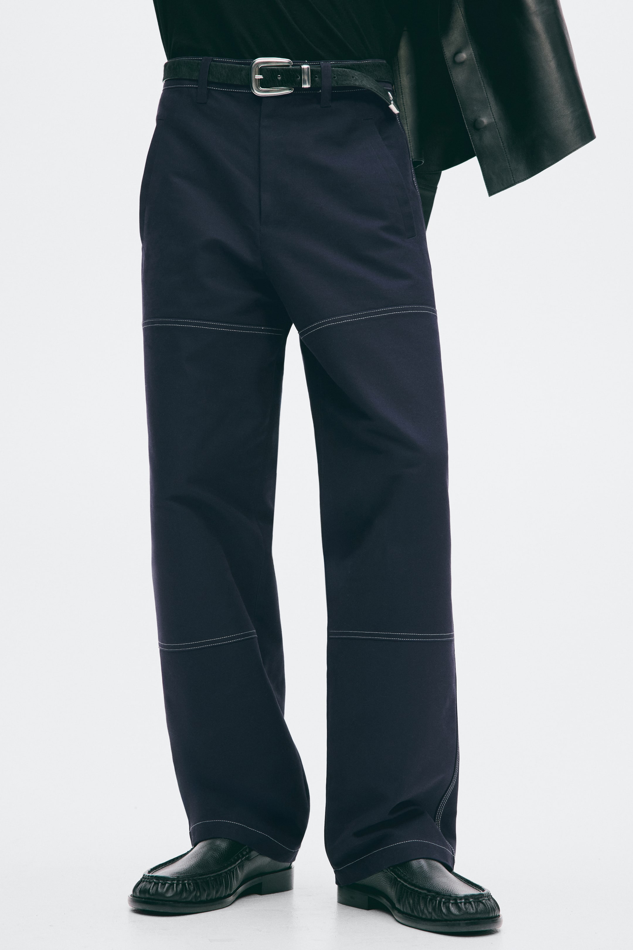 Loose-Fit Cotton Pants