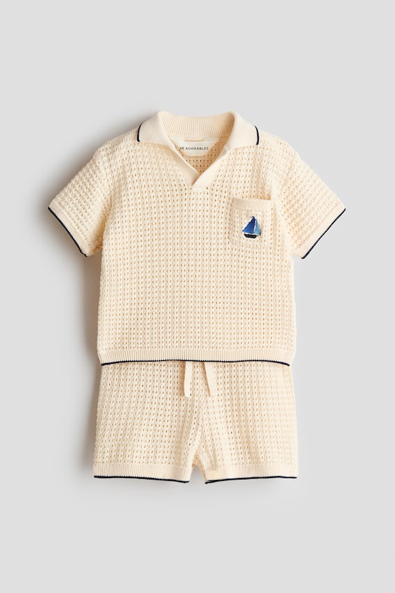Детские свитеры H&M 2-Piece Open-Knit Cotton Set