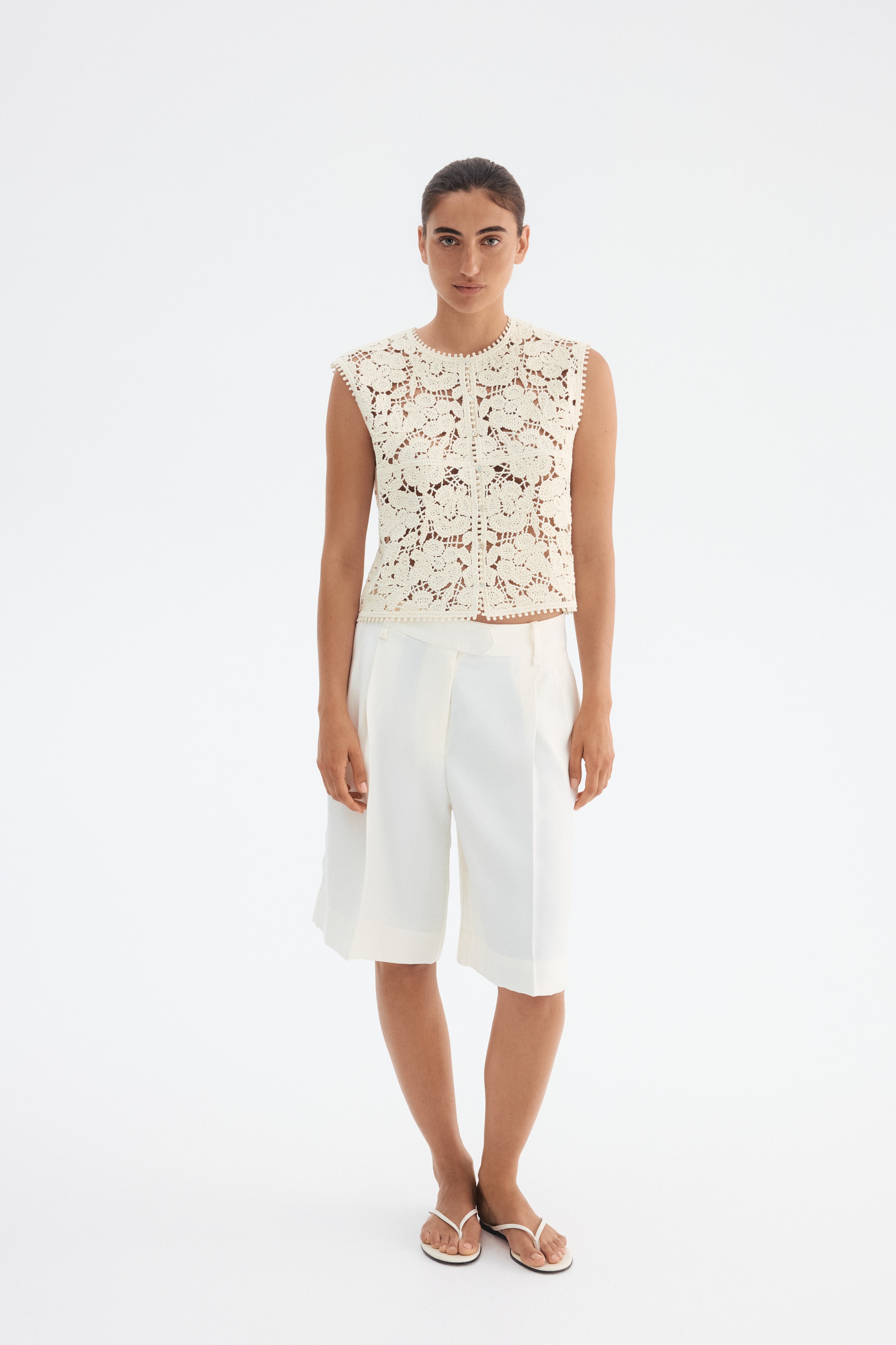 Crochet-look gilet