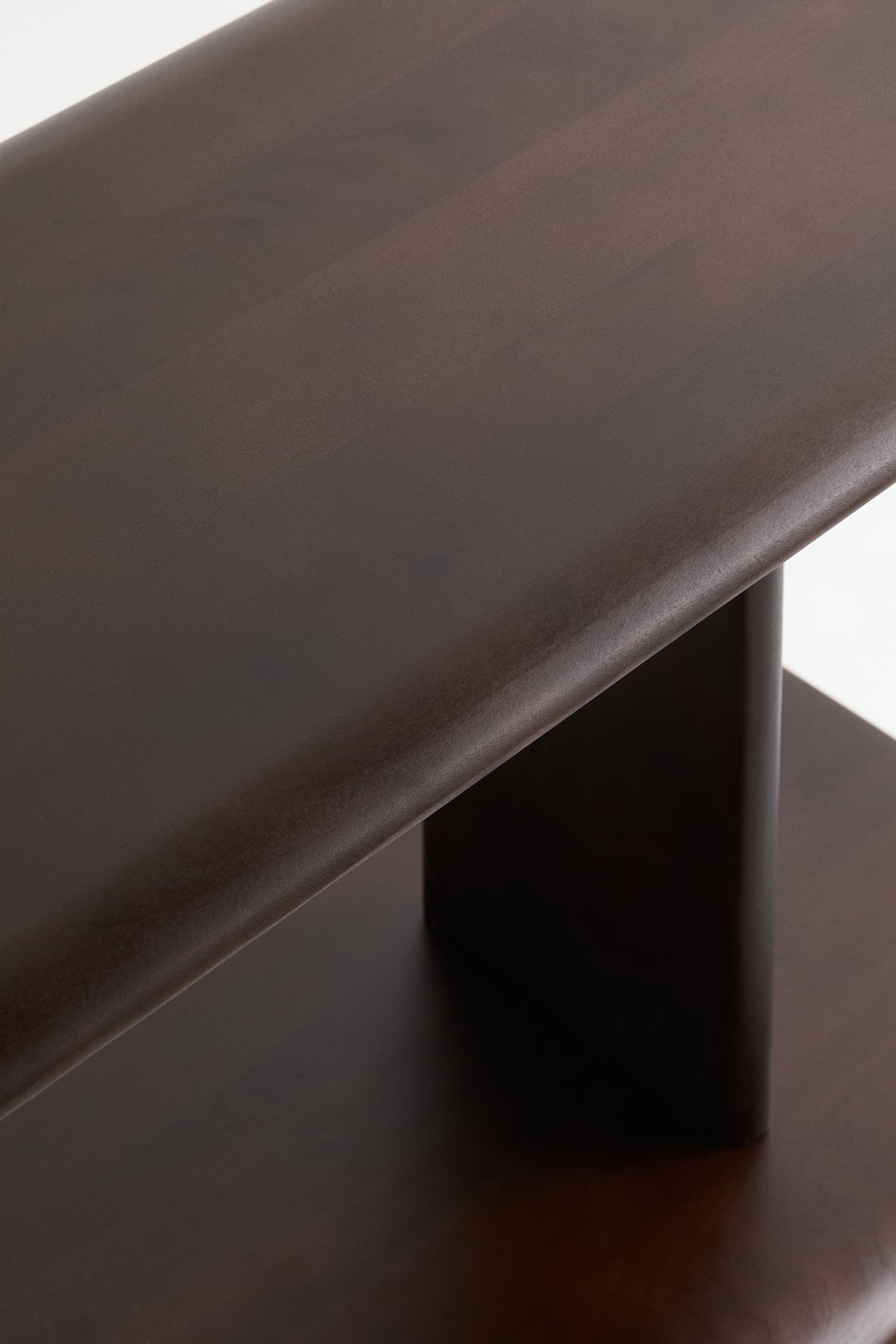 Dřevěný stojací policový díl - Hnědá/Světle hnědá - 4