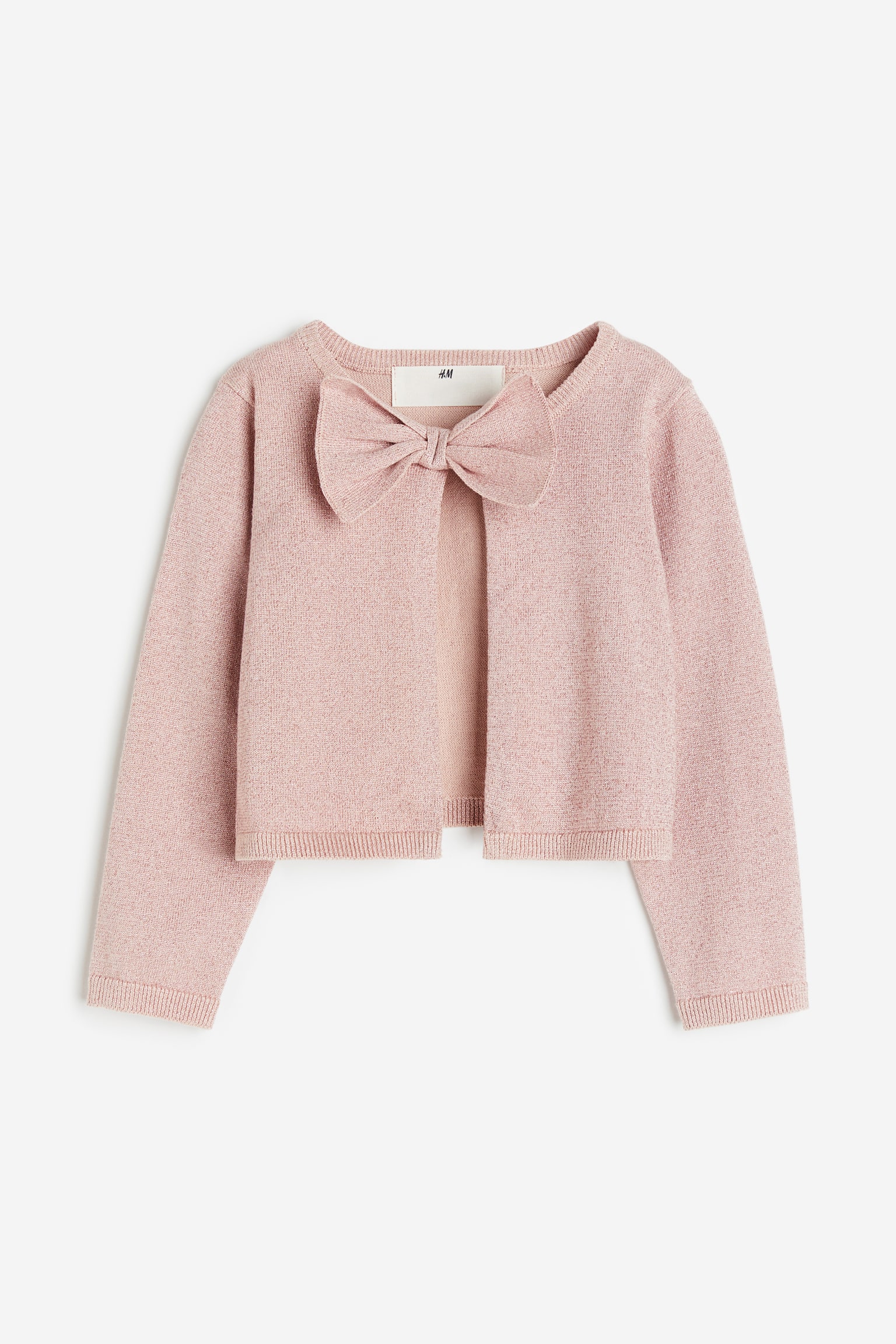 Glittery Cardigan - Pink/Beige - 1