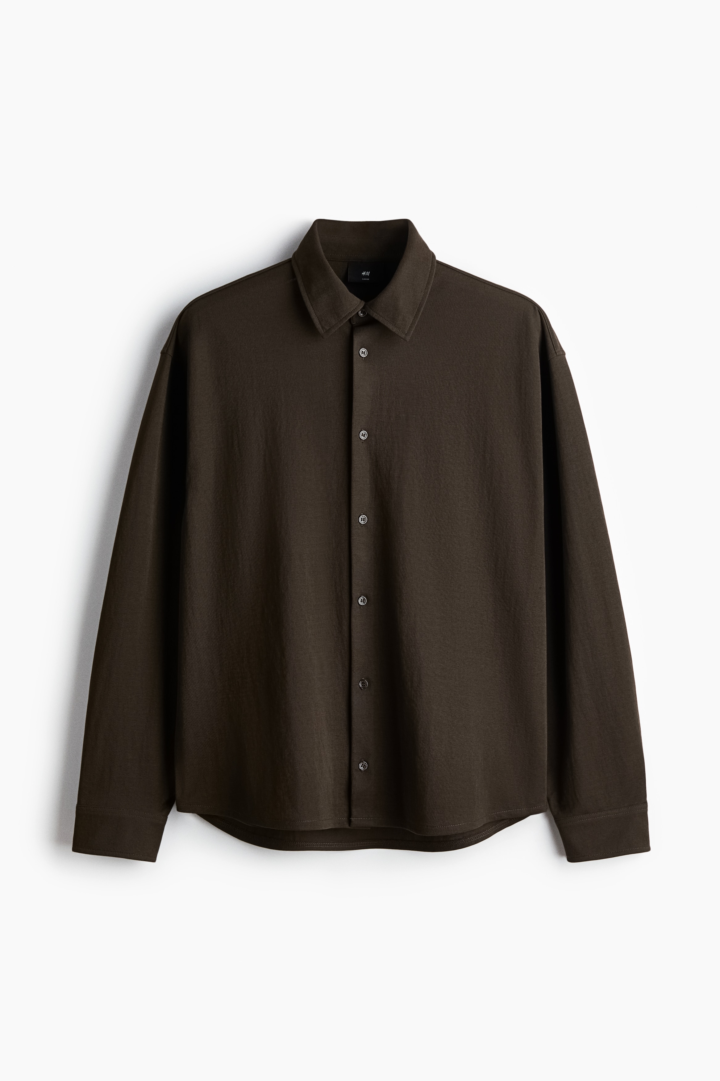 Camisa Loose Fit - Marrón/Beige claro