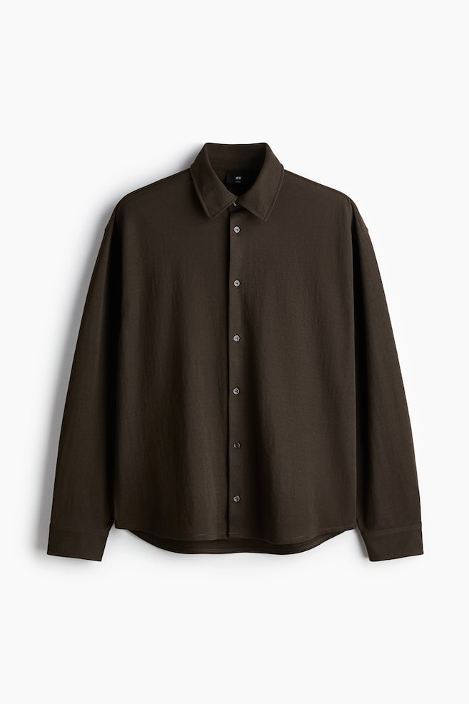 Camicia Loose Fit - Marrone - 1