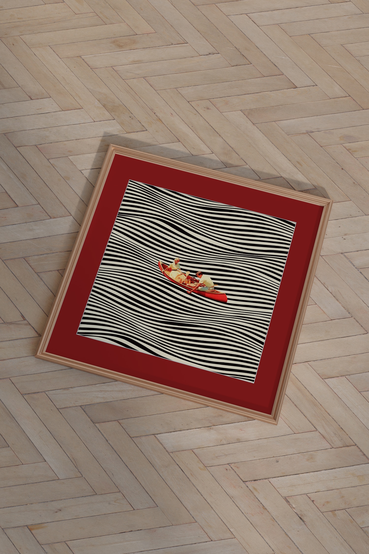 Taudalpoi - The Real Boat Trip (framed) - Flerfarvet