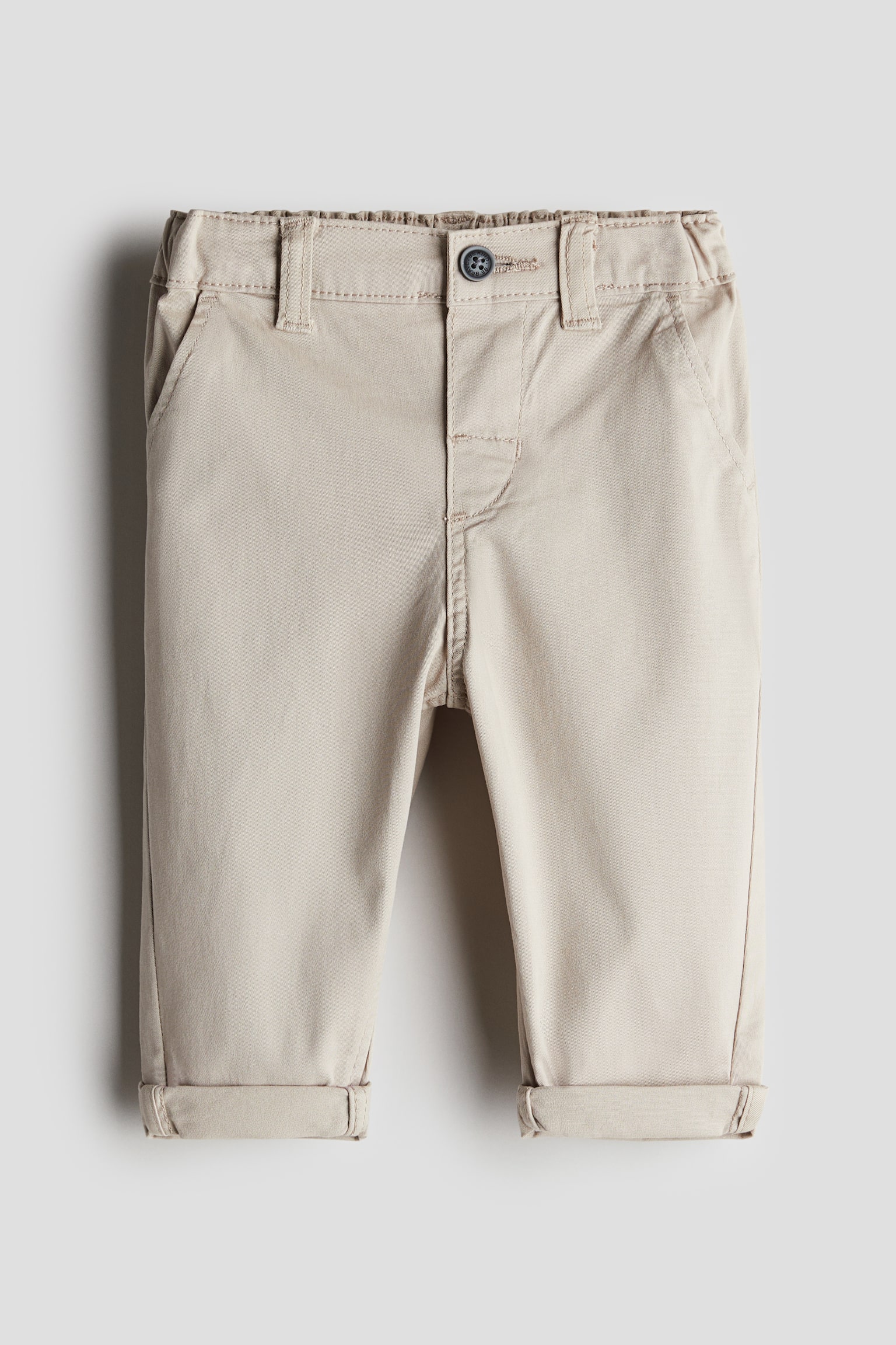 Cotton Chinos - Light beige/Dark grey/Navy blue/Khaki green - 1