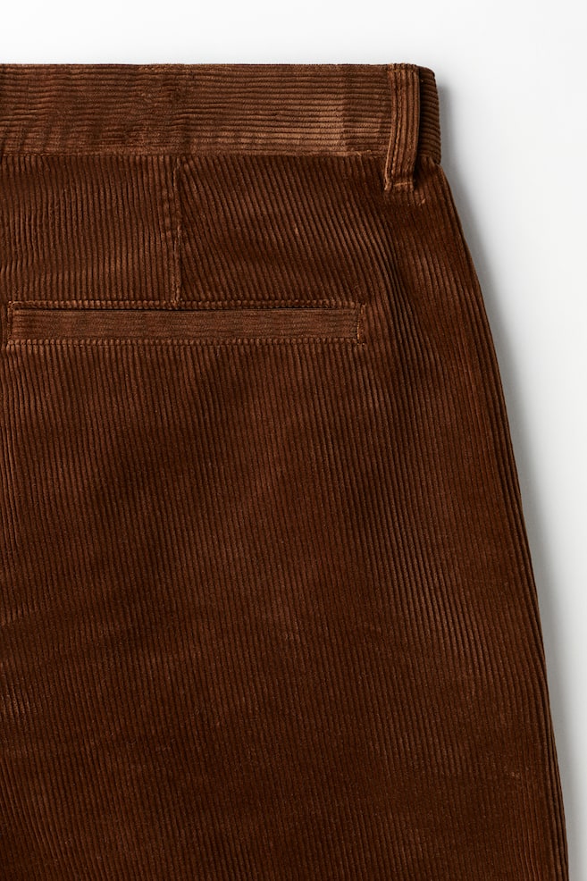 Relaxed-Fit Corduroy Pants - Dark brown/Dark khaki green/Black/Brown/Beige - 6