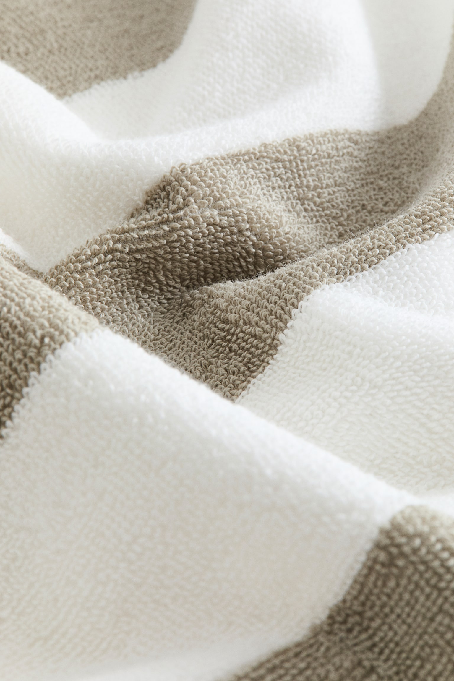 Striped hand towel - Sage green/White striped/Dark brown/Striped/Dark green/White striped/Burgundy/Striped/Old rose/Striped/Black/Striped/Beige/Striped/Sage green/Striped/Brown/Striped/Light dusty blue/Striped/Navy blue/Striped - 3