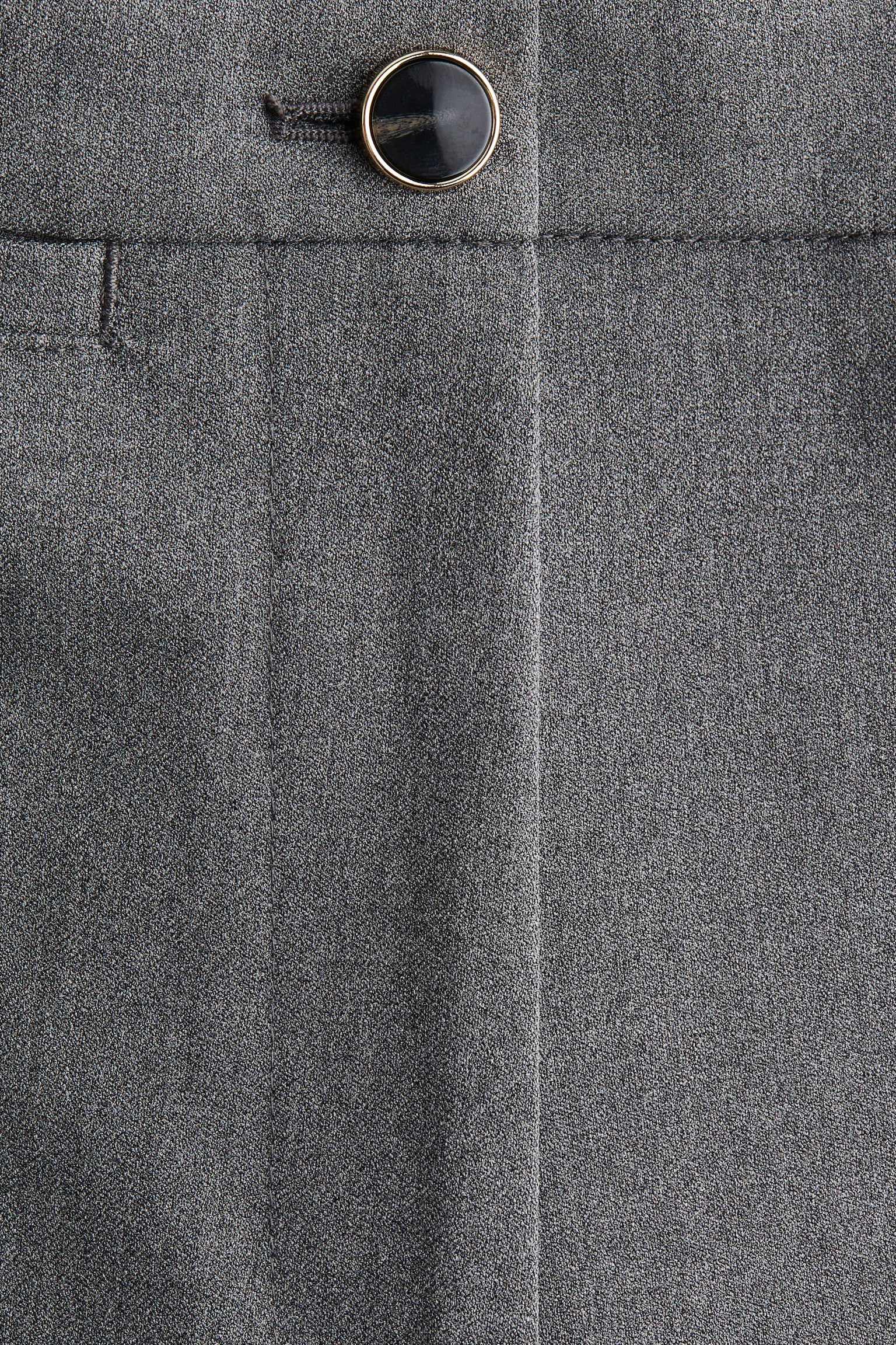 מכנסיים מחויטים - אפור מלאנז'/שחור/לבן - 5