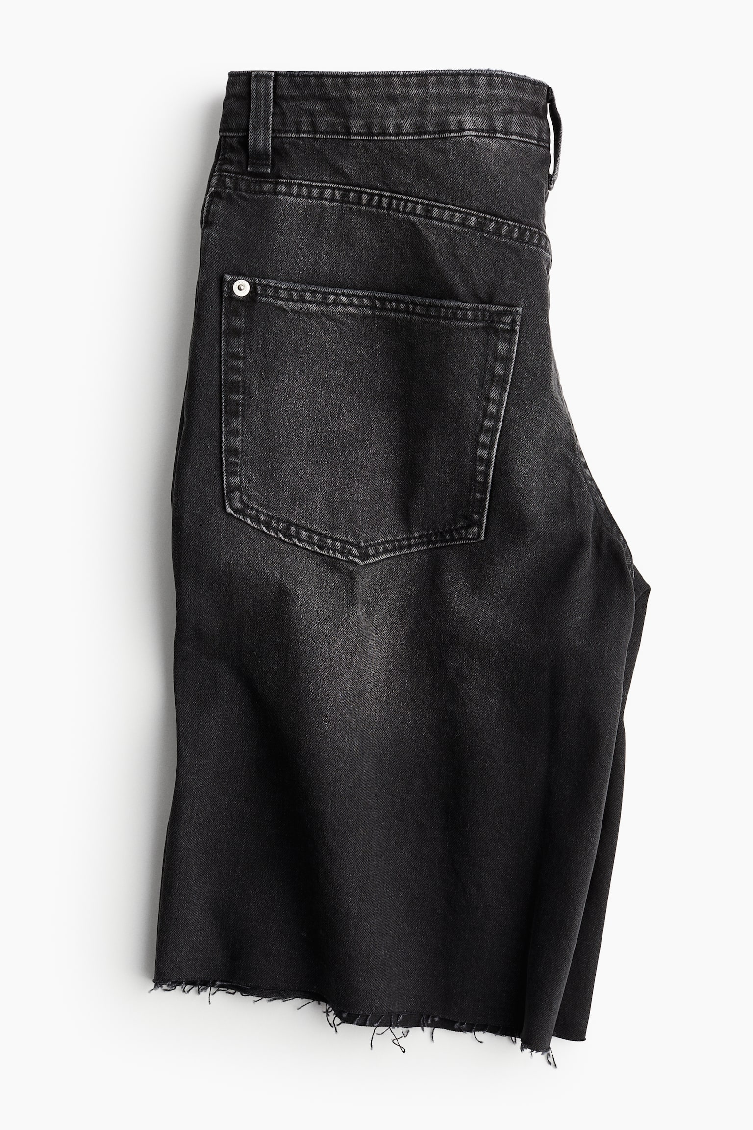 Bermuda Regular Denim Shorts - Black/Light denim blue - 3